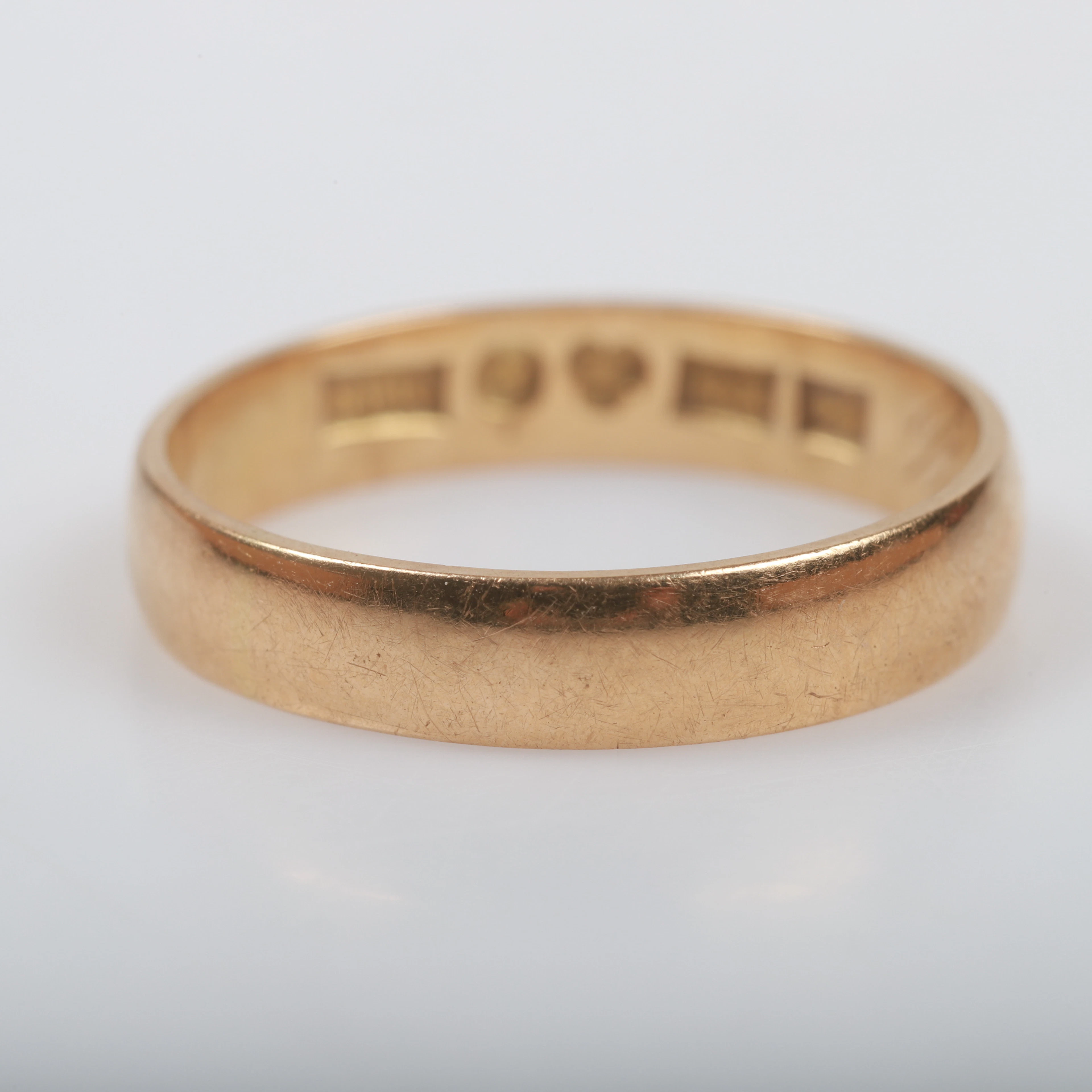 ALLIANSRING, 18 K guld.