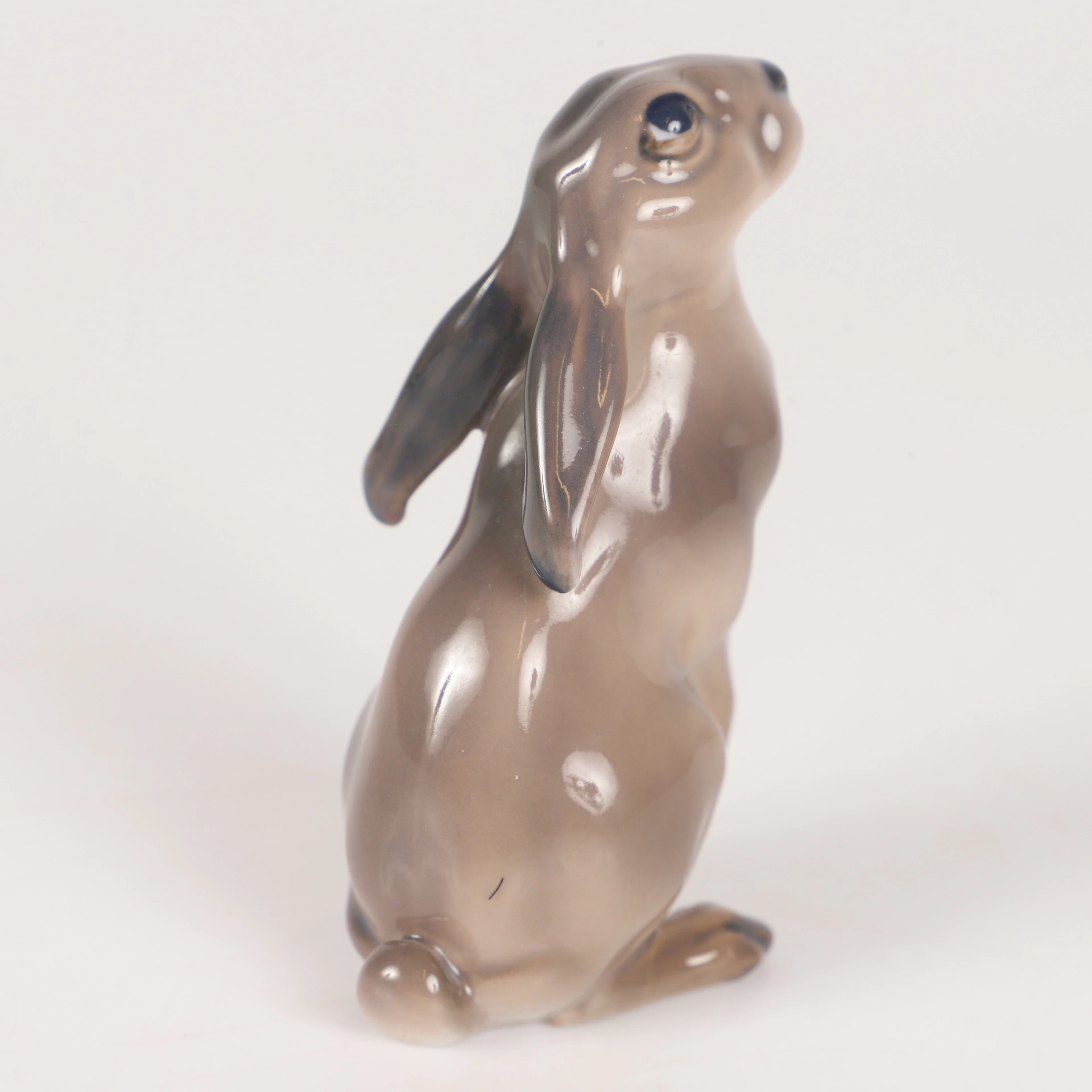 FIGURIN, hare, porslin, Dahl Jensen, Danmark.