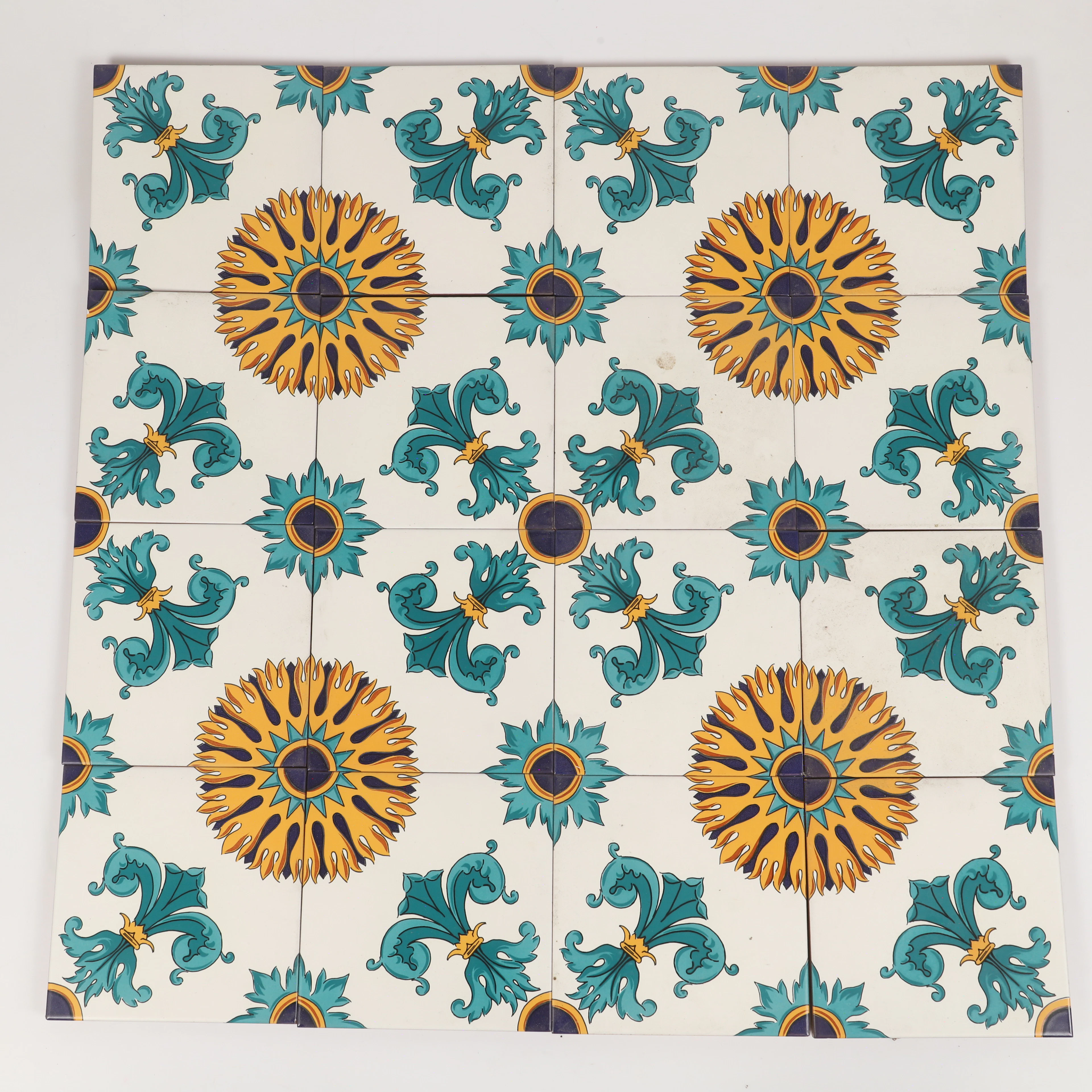 KAKELPLATTOR, 16 stycken, keramik, Cooperativa Ceramica d ´Imola, Italien.
