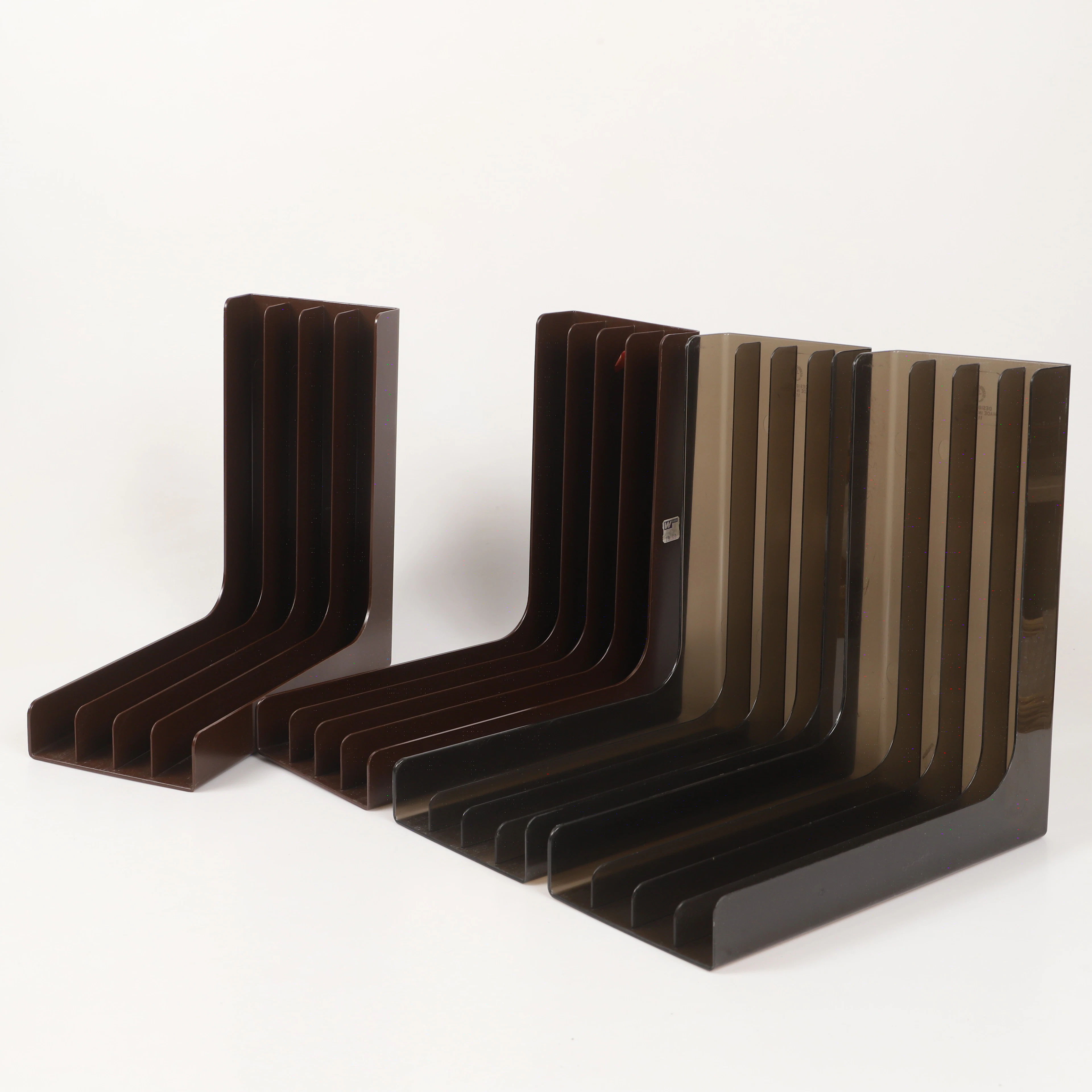 SVEN-ERIC JUHLIN. Skivställ, 4 stycken, plast, Gustavsberg, 1960-/70-tal.
