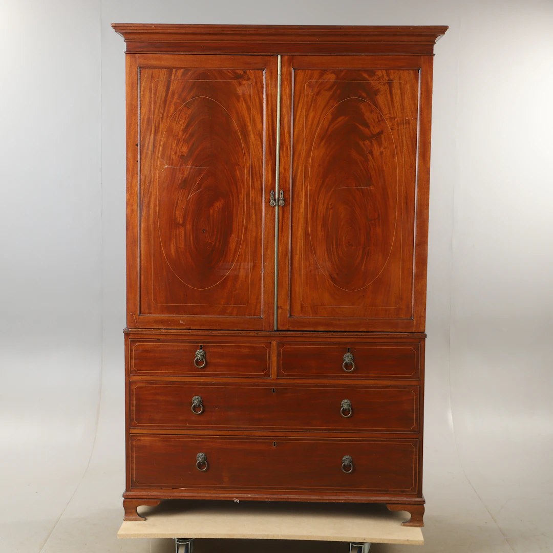 SKÅP, mahogny, 1800/1900-tal.