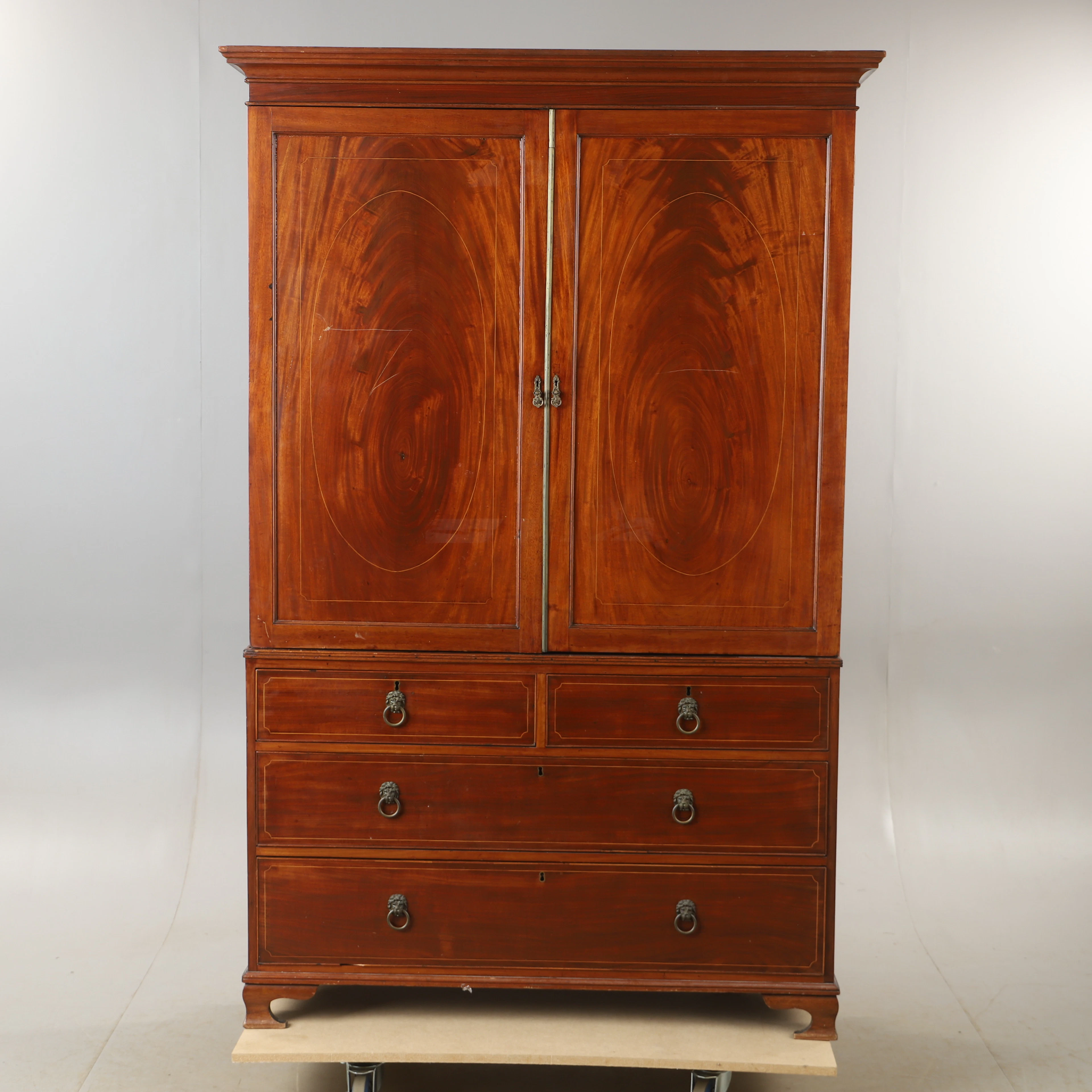 SKÅP, mahogny, 1800/1900-tal.