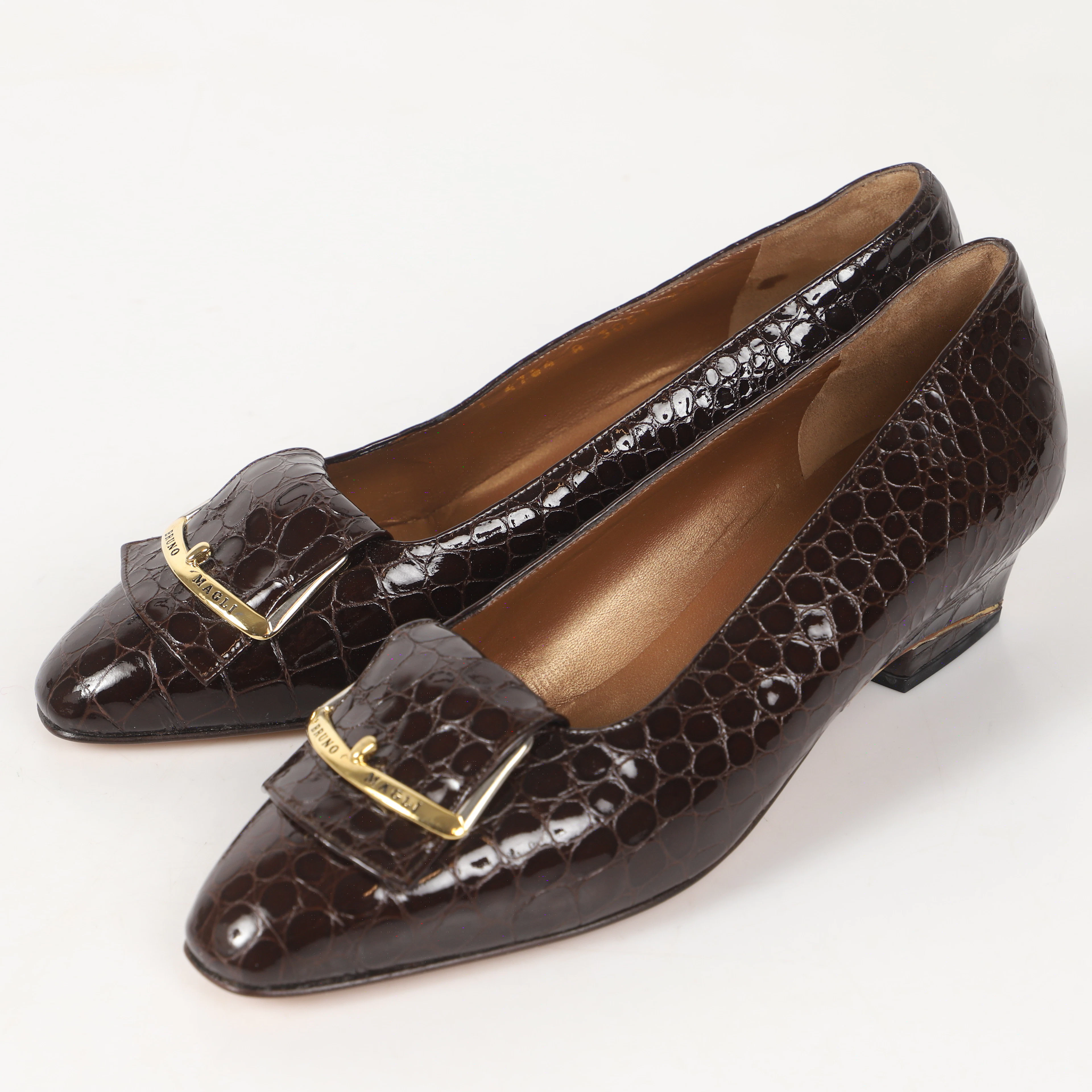 PUMPS, läder, Bruno Magli, Italien.