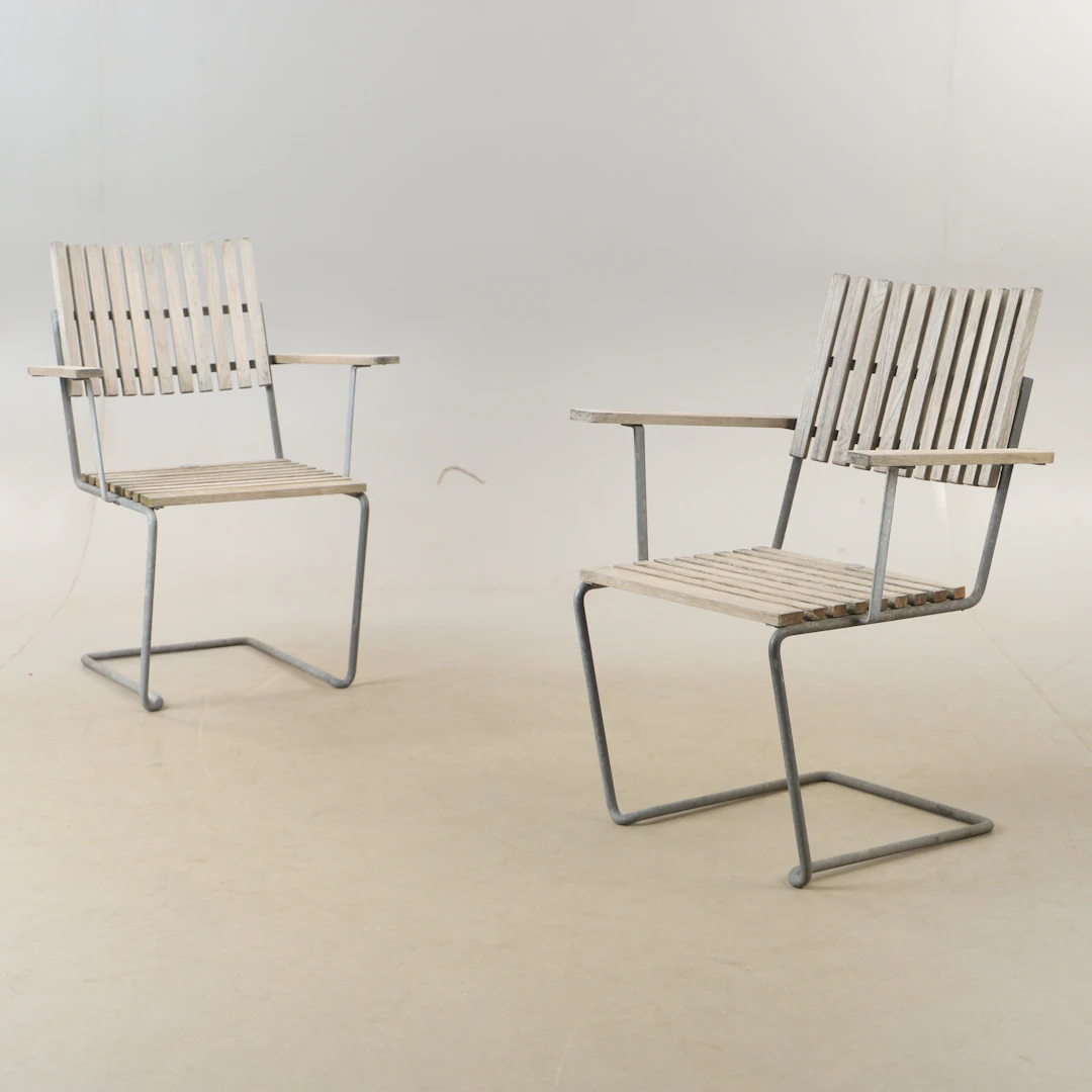 Trädgårdsstolar, 1 par, teak, Classic garden, Grythyttan.