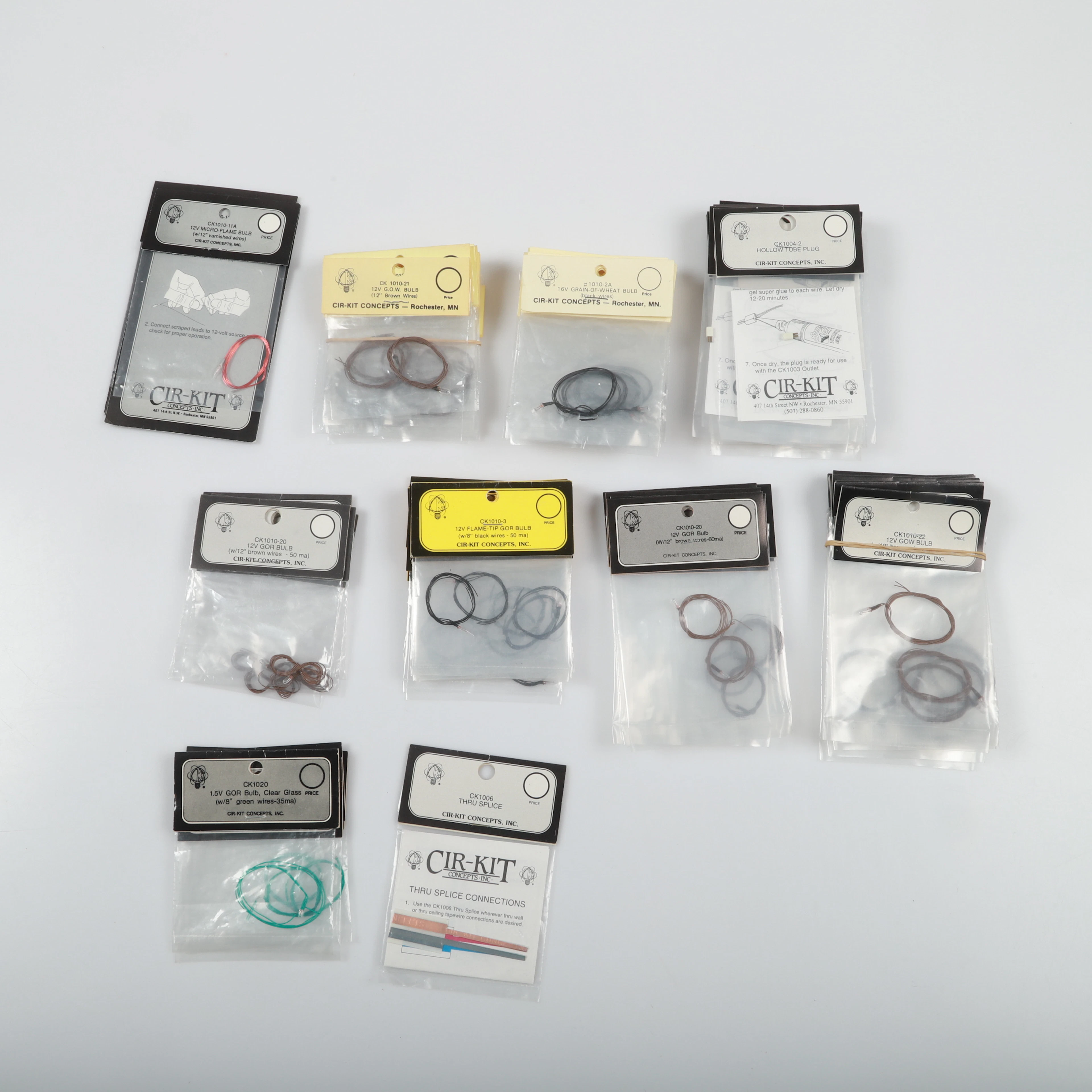 DOCK- ELLER TITTSKÅPSMINIATYRER, ca 90 förpackningar, CIR-KIT Concepts, Inc.