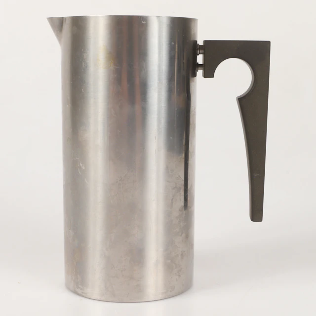 ARNE JACOBSEN. Kanna, "Cylinda-Line", rostfritt stål, Stelton, Danmark
