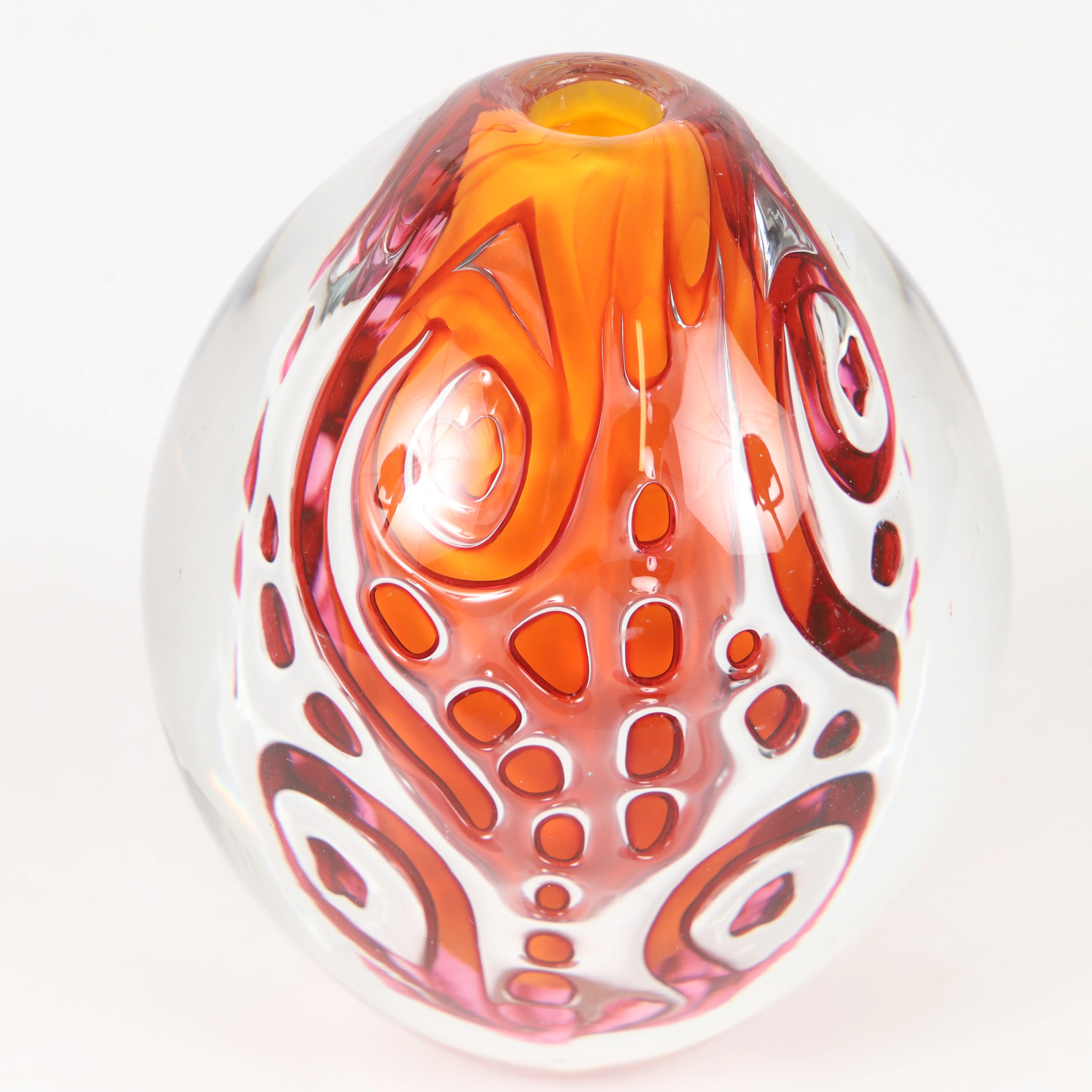 JAN-ERIK RITZMAN. Vas, glas, Ariel, Transjö, signerad, 1999.