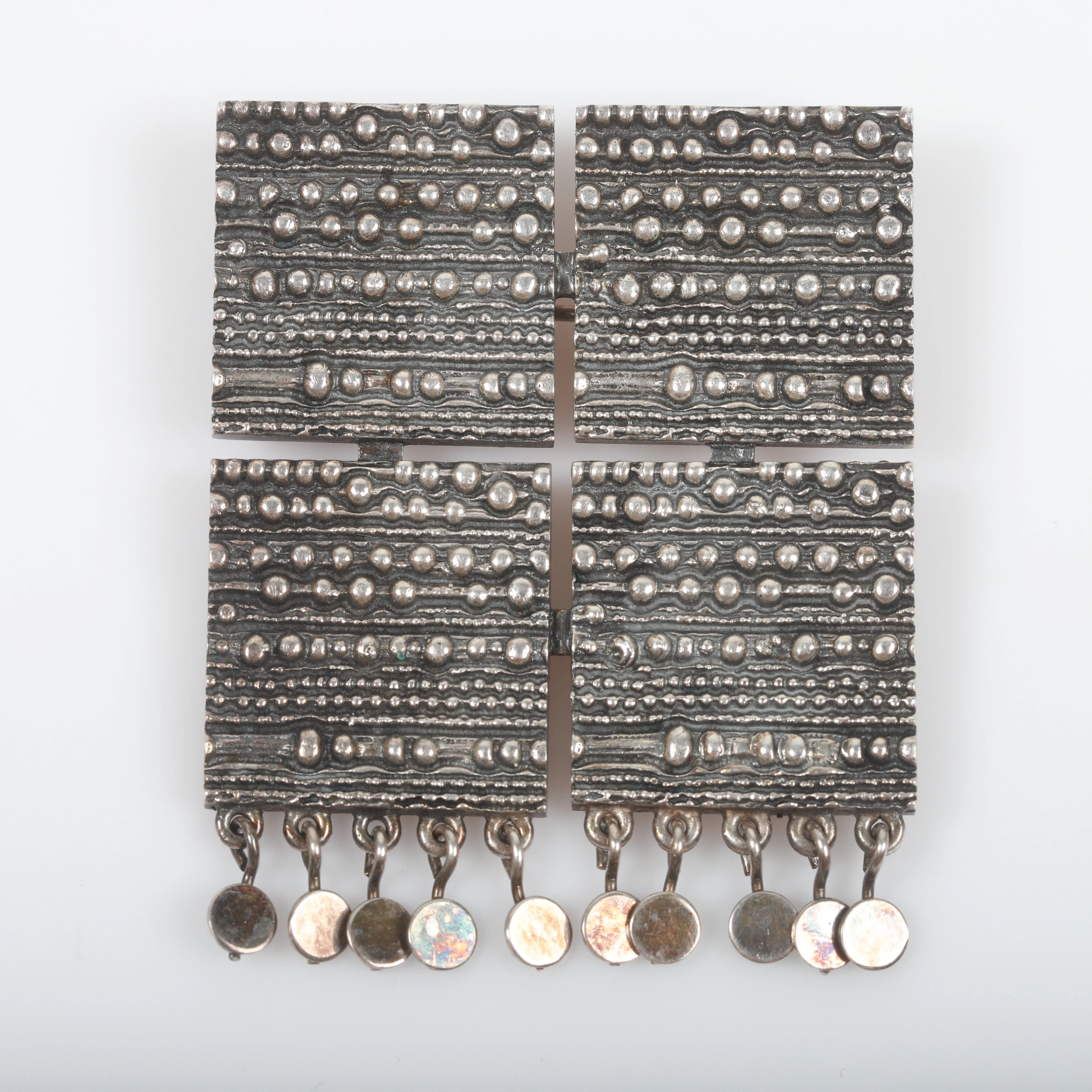 JORMA LAINE. Brosch, silver, Kultateollisuus, Åbo, Finland, 1971.