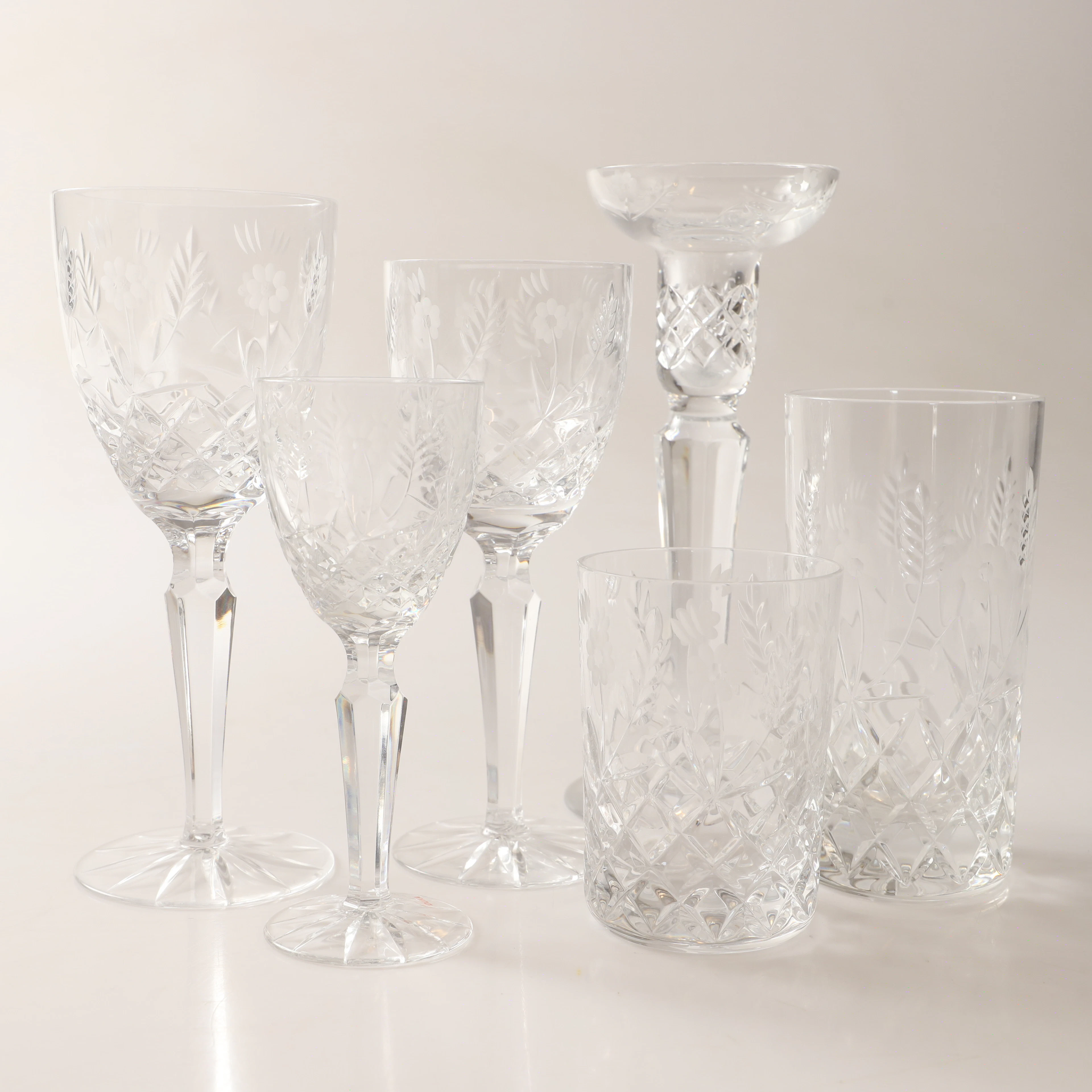 GLASSERVIS, 51 delar, "Haga", kristallglas, DUKA.