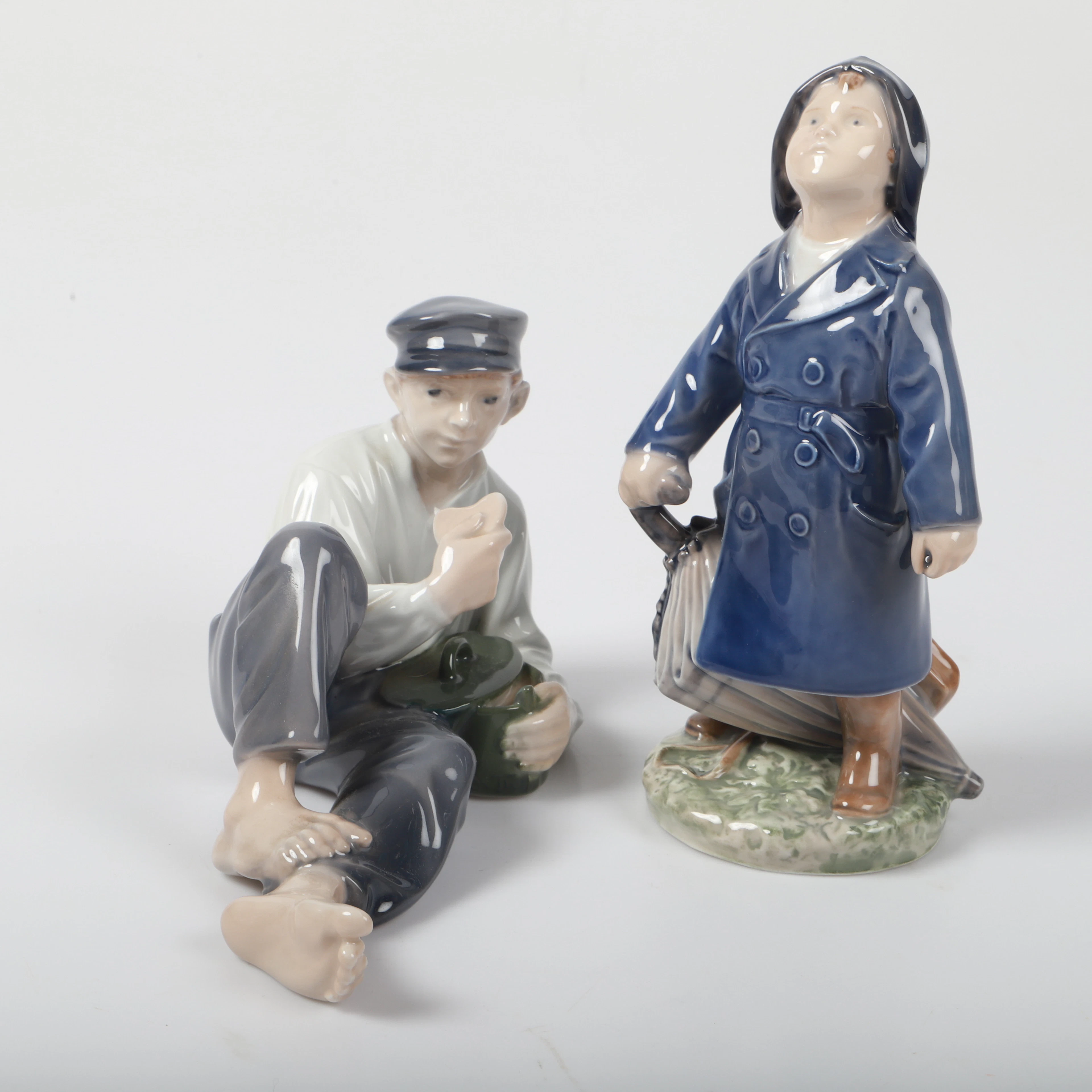 FIGURINER, 2 stycken, porslin, Royal Copenhagen, Danmark.