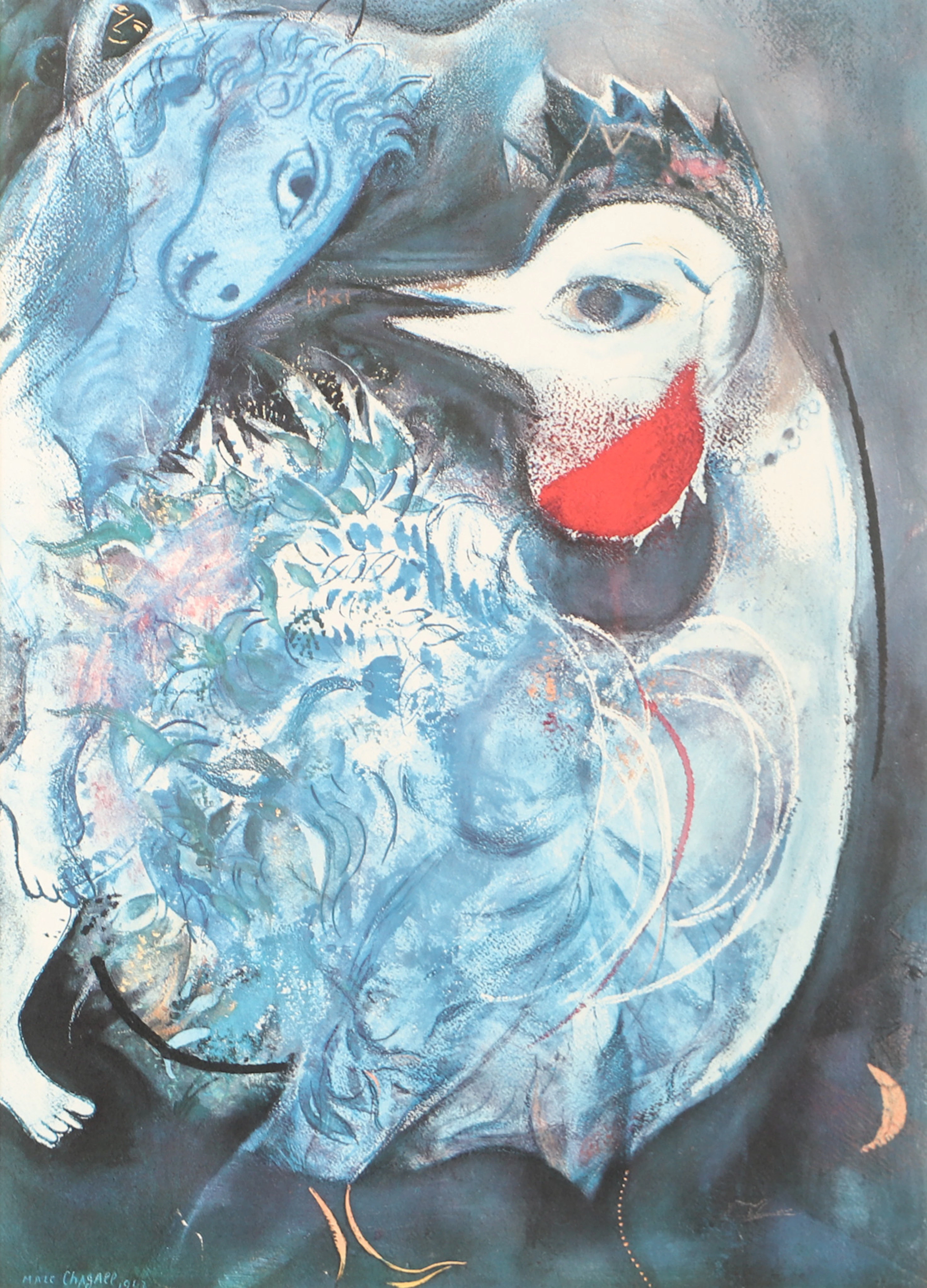 TRYCK. Efter Marc Chagall.