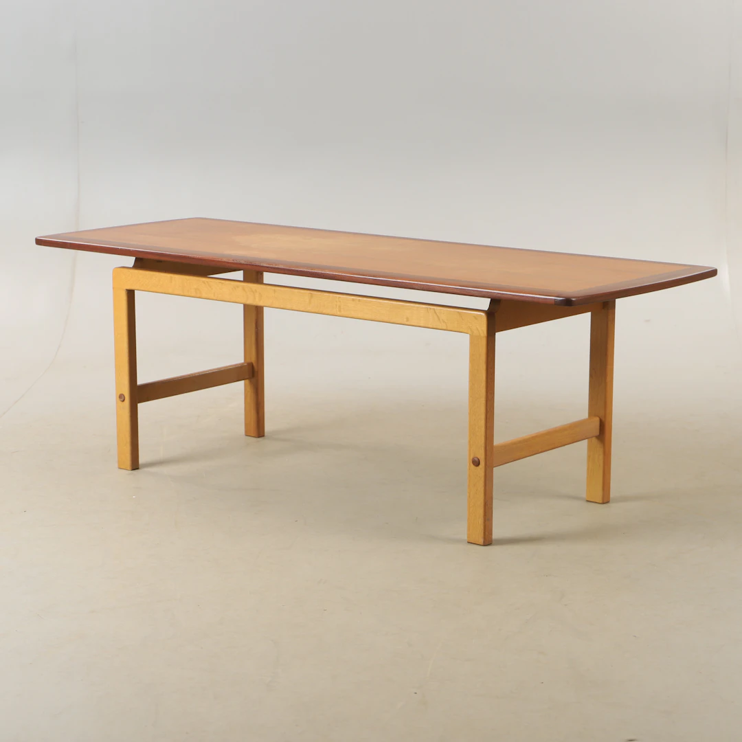 SOFFBORD, teak och ek, HMB Möbler, Rörvik, 1900-talets mitt.