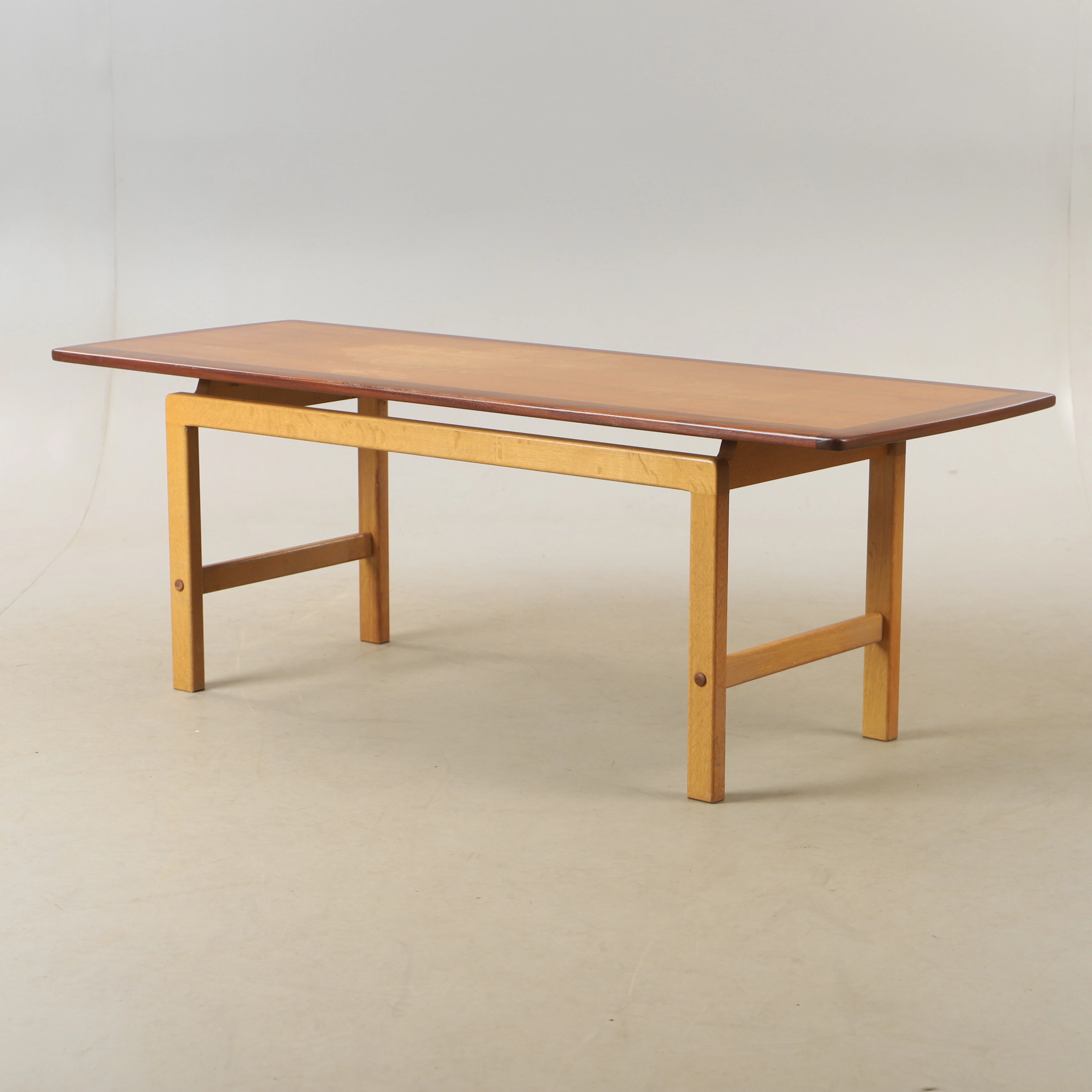 SOFFBORD, teak och ek, HMB Möbler, Rörvik, 1900-talets mitt.