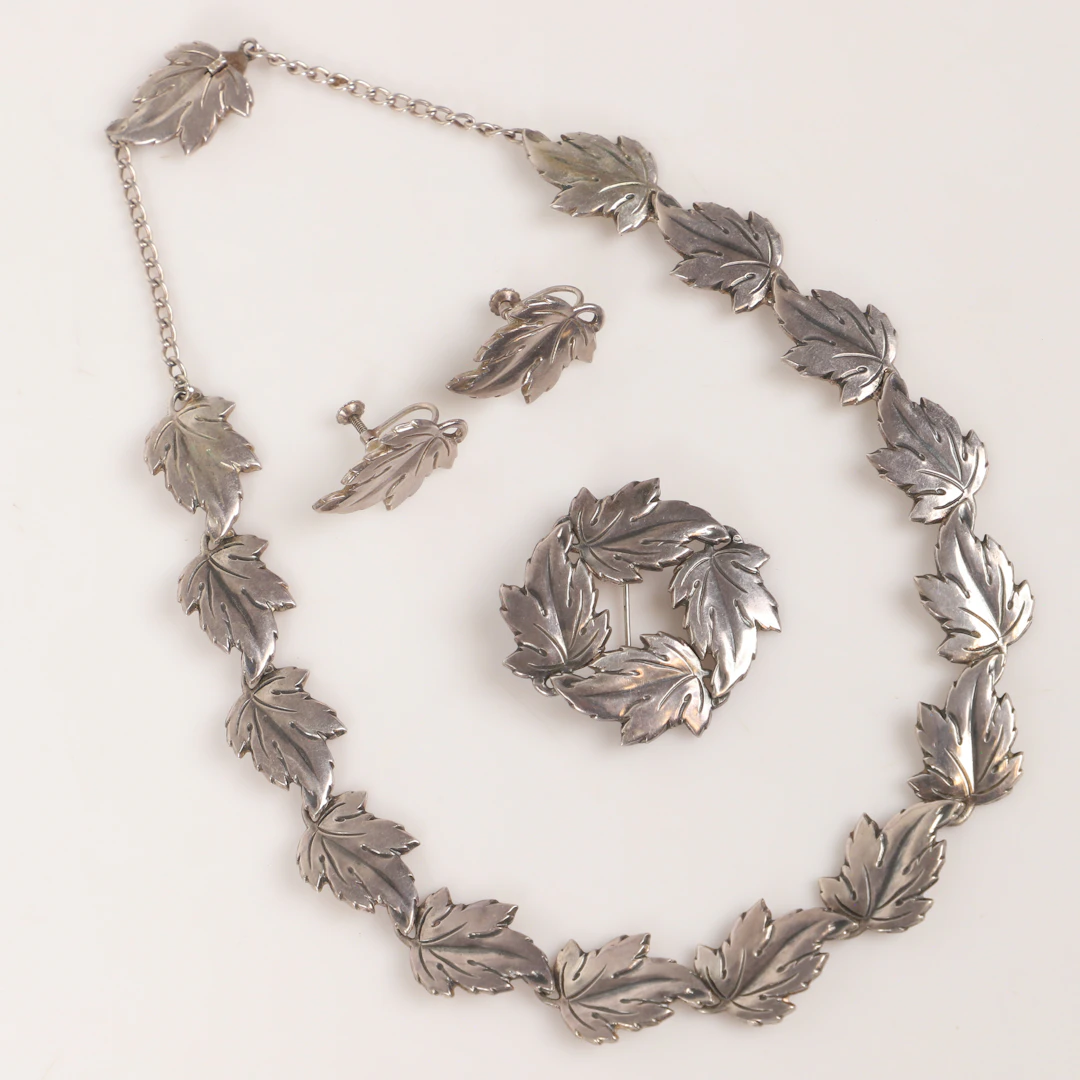 BØRGE AXEL MEYER. Garnityr, 3 delar, sterlingsilver, Danmark.