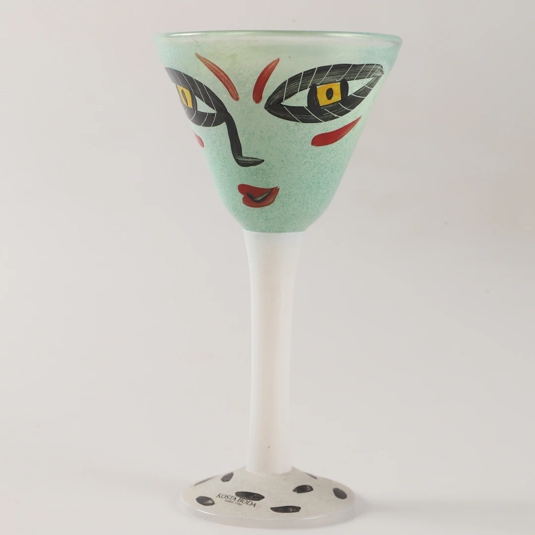 ULRICA HYDMAN-VALLIEN. Pokalglas, "Open mind", glas, Kosta Boda, signerat.
