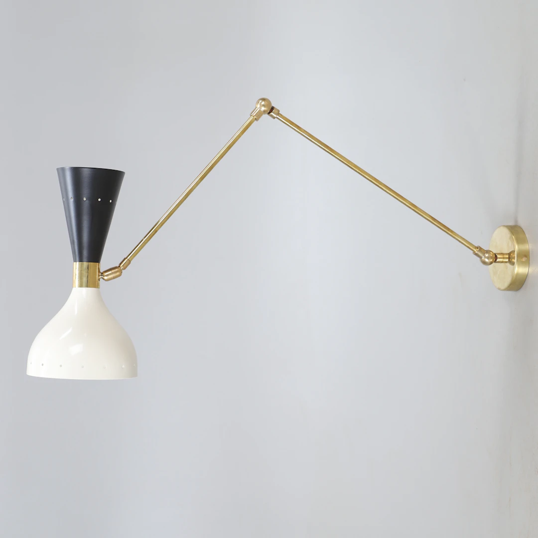 VÄGGLAMPA, "Moonlight Articolata Doppia", Luci Progetti, Parma, Italien