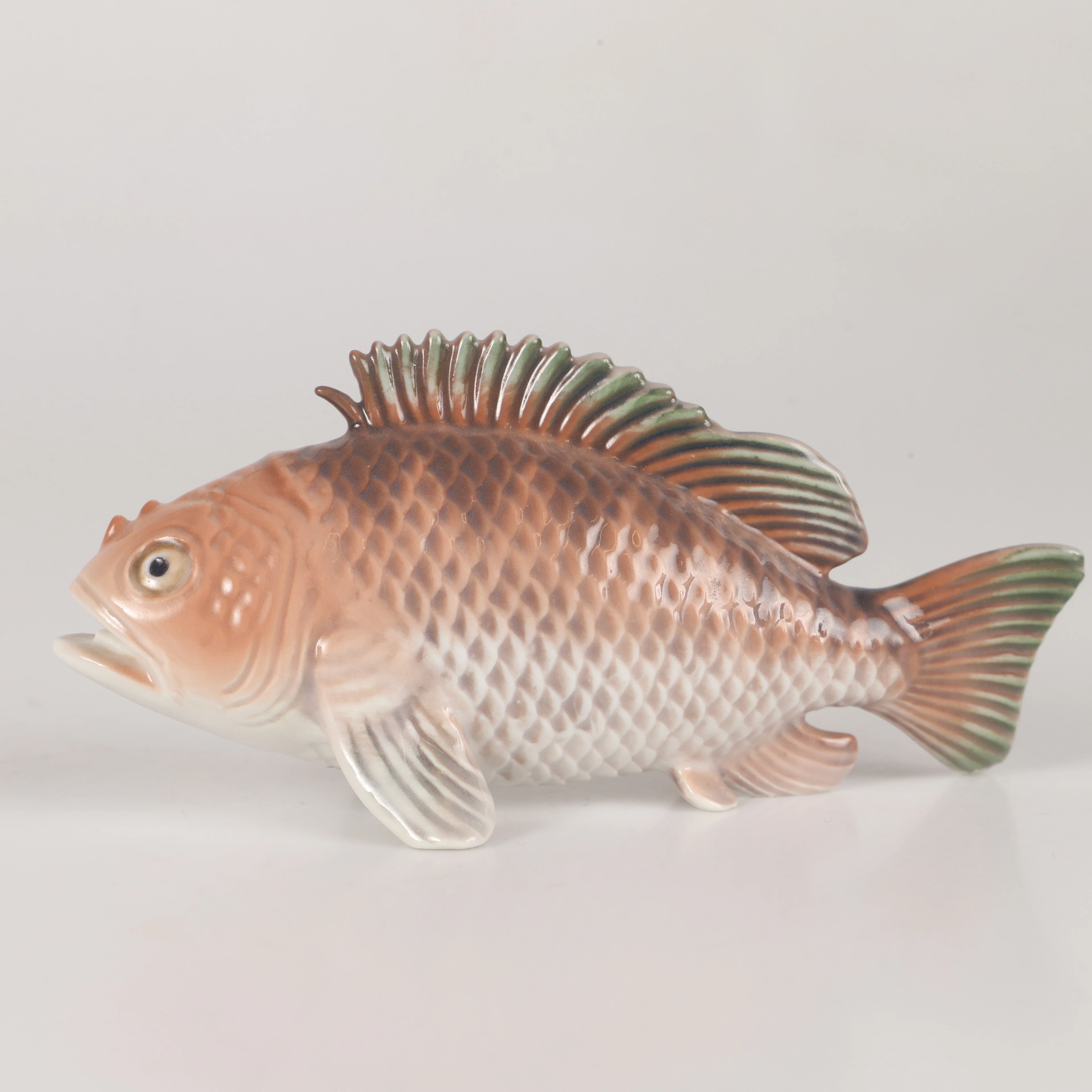 FIGURIN, fisk, porslin, Dahl Jensen, Danmark.