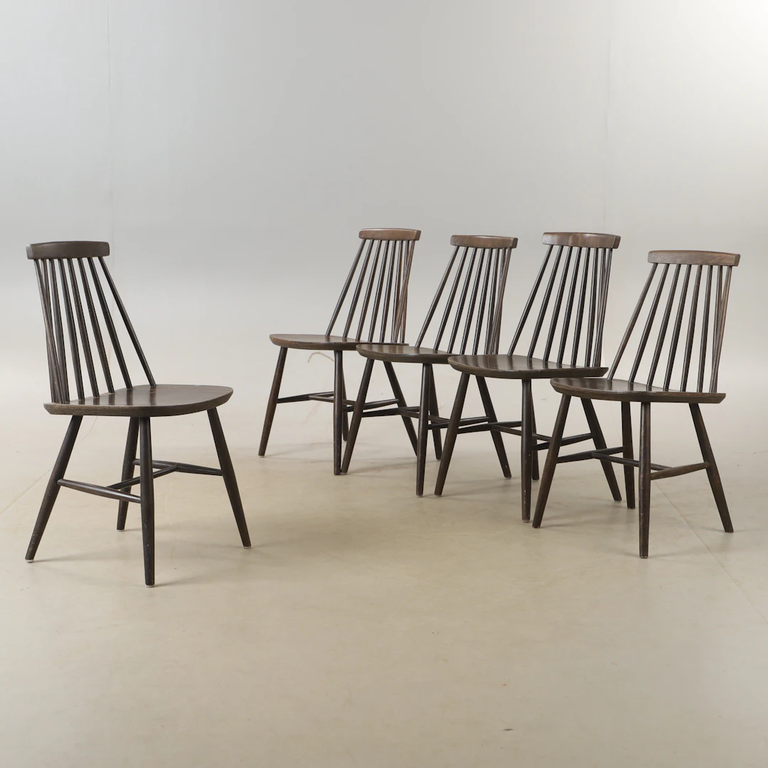 KARIN MOBRING. Stolar, 5 stycken, "Tellus", IKEA, 1971.