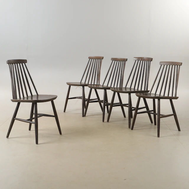 KARIN MOBRING. Stolar, 5 stycken, "Tellus", IKEA, 1971.