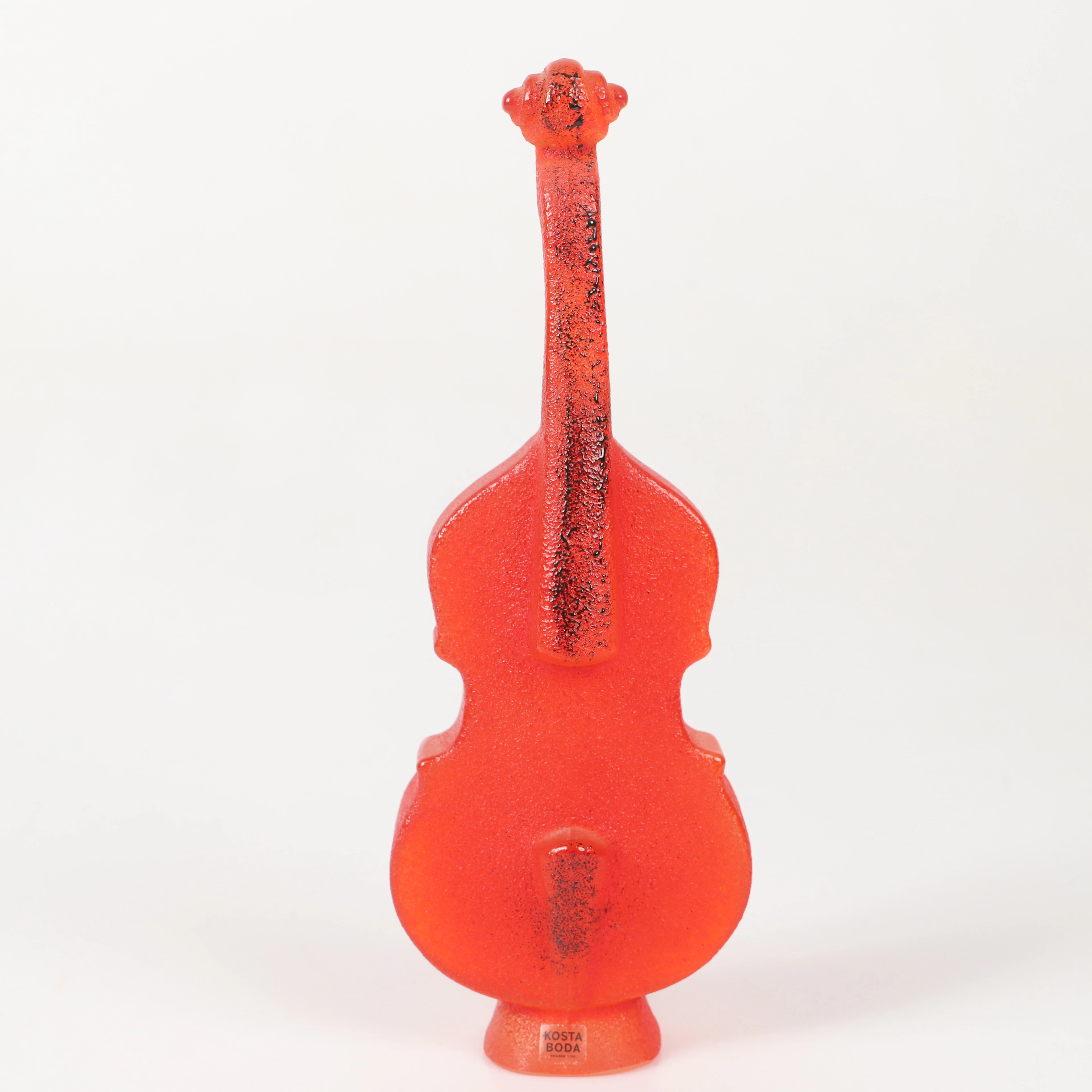 KJELL ENGMAN. Skulptur, gitarr, glas, Kosta Boda, signerad.