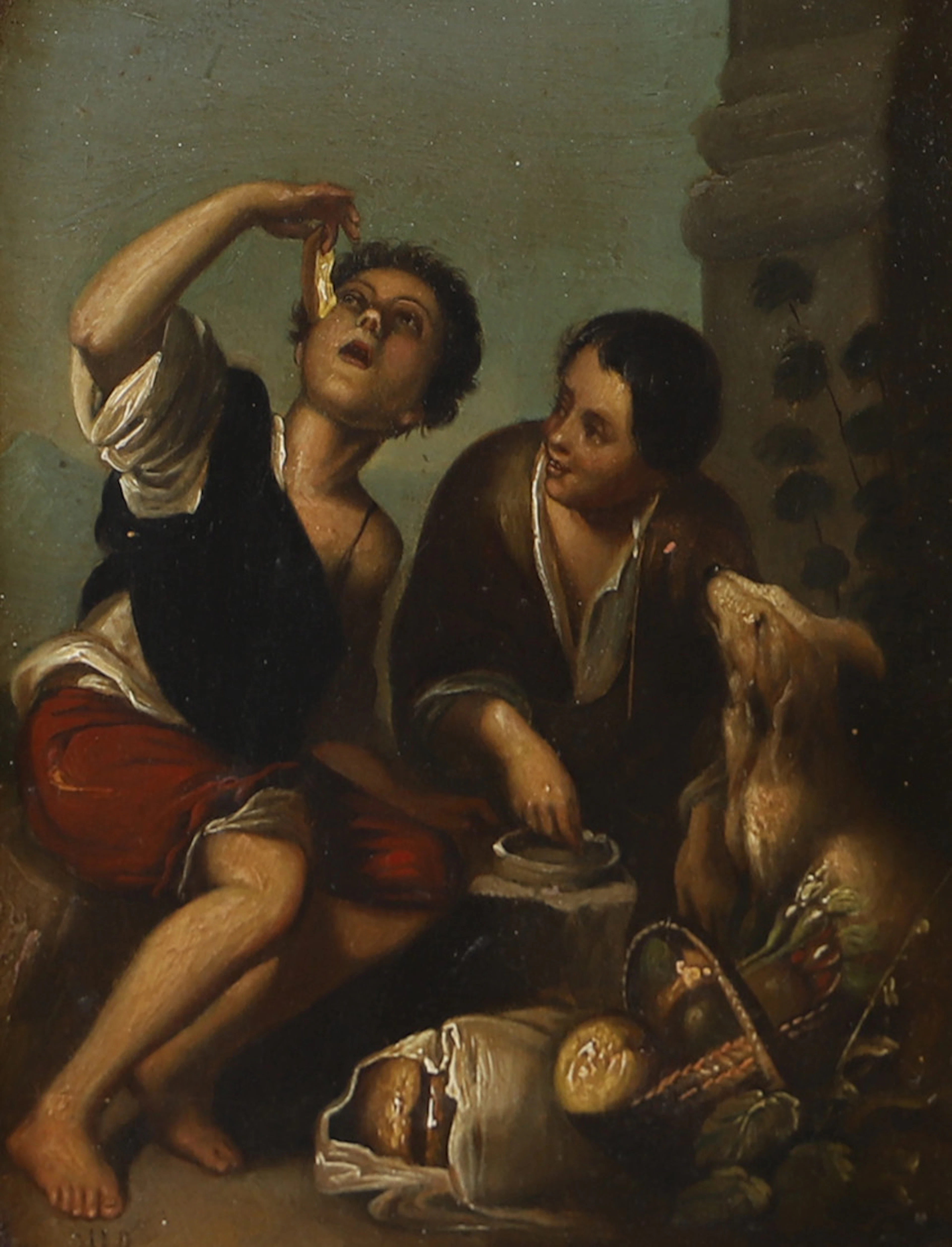 OIDENTIFIERAD KONSTNÄR. MURILLO BARTHOLOMÉ-ESTEBAN. Oljetryck, kopia