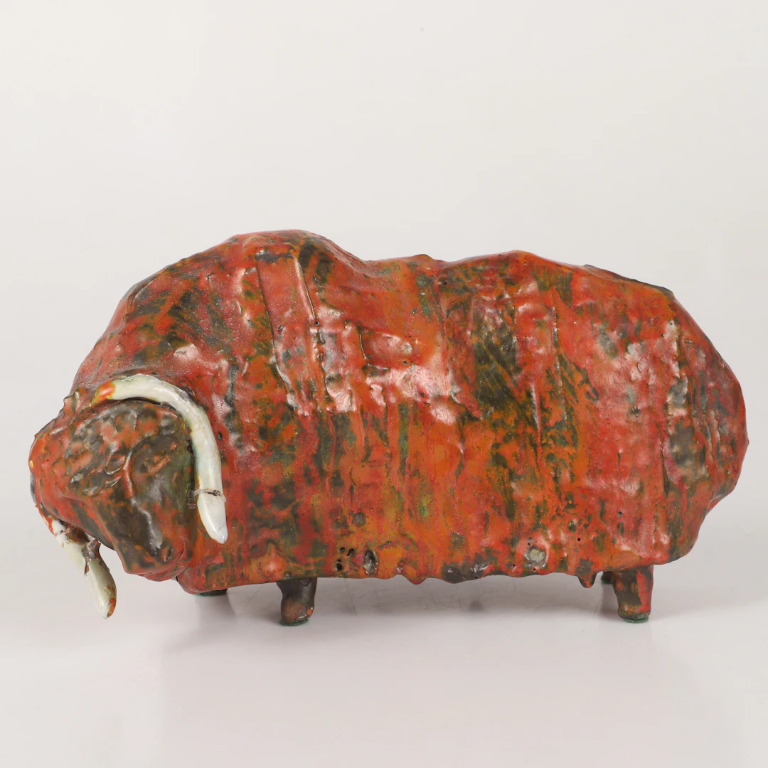 ALVAR SAARI. Figurin, keramik, signerad 1965.