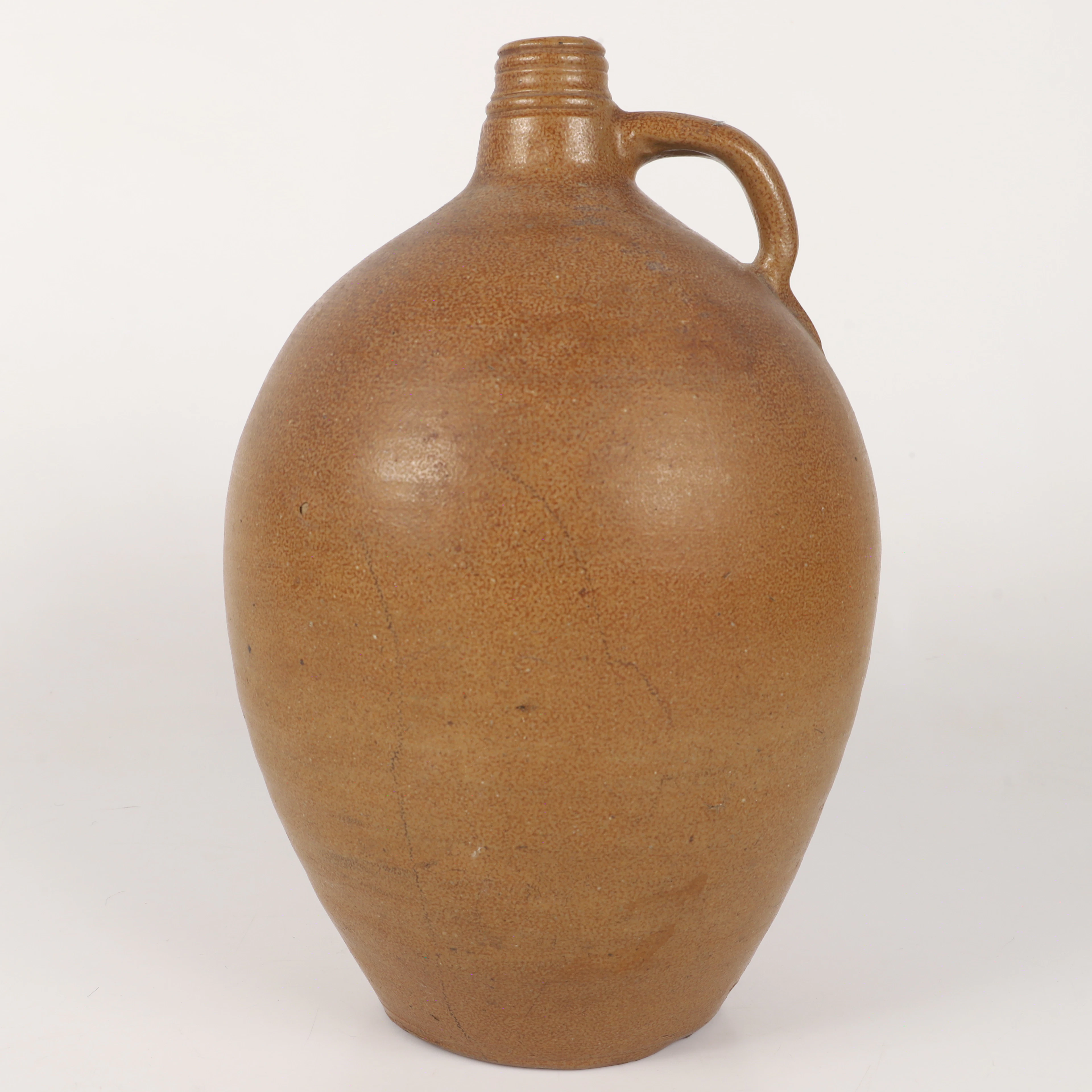 BRÄNNVINSKRUS, keramik, 3 kannor, Helsingborg, 1800-tal.
