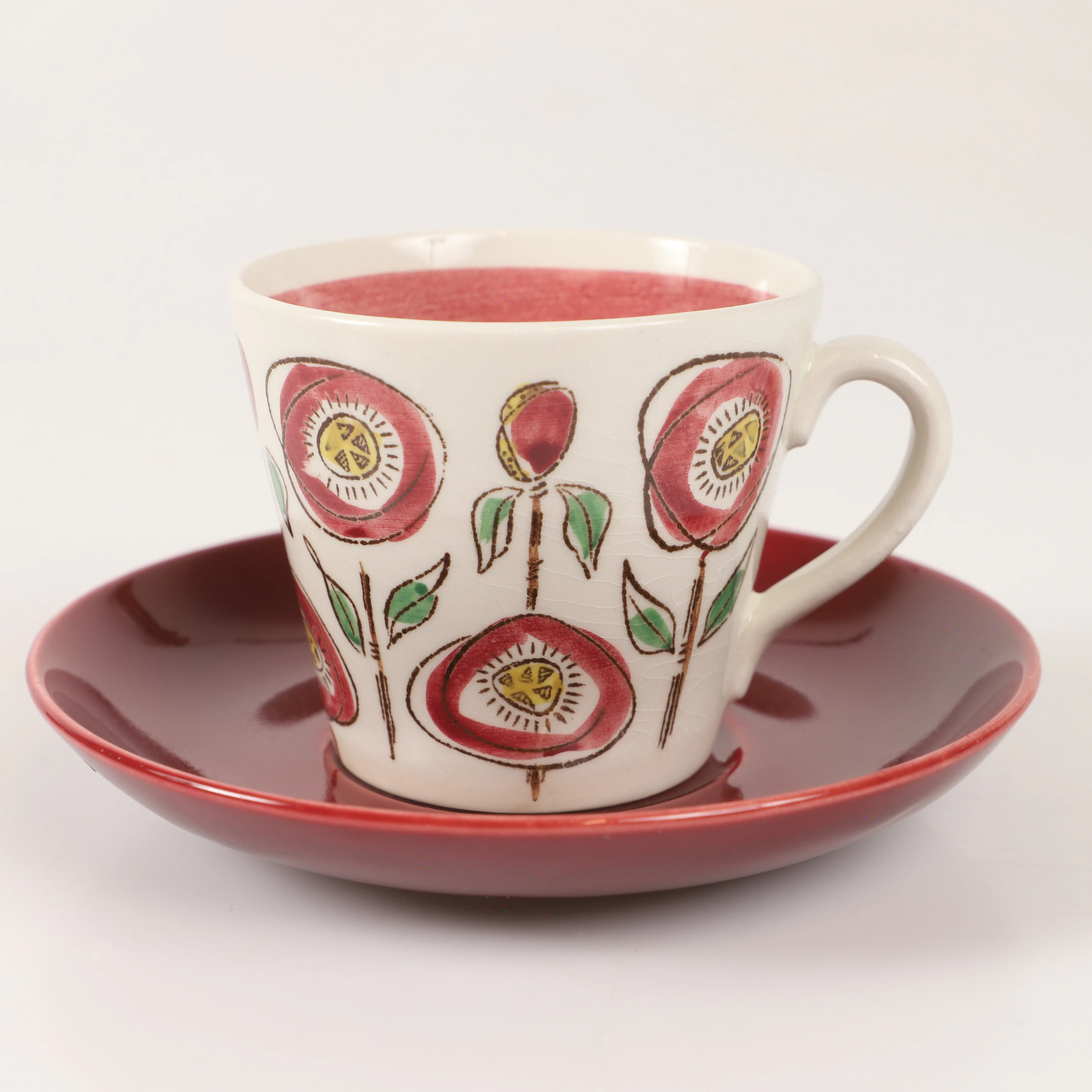 LILLEMOR MANNERHEIM. Kaffekoppar med kaffefat, 12 delar, porslin