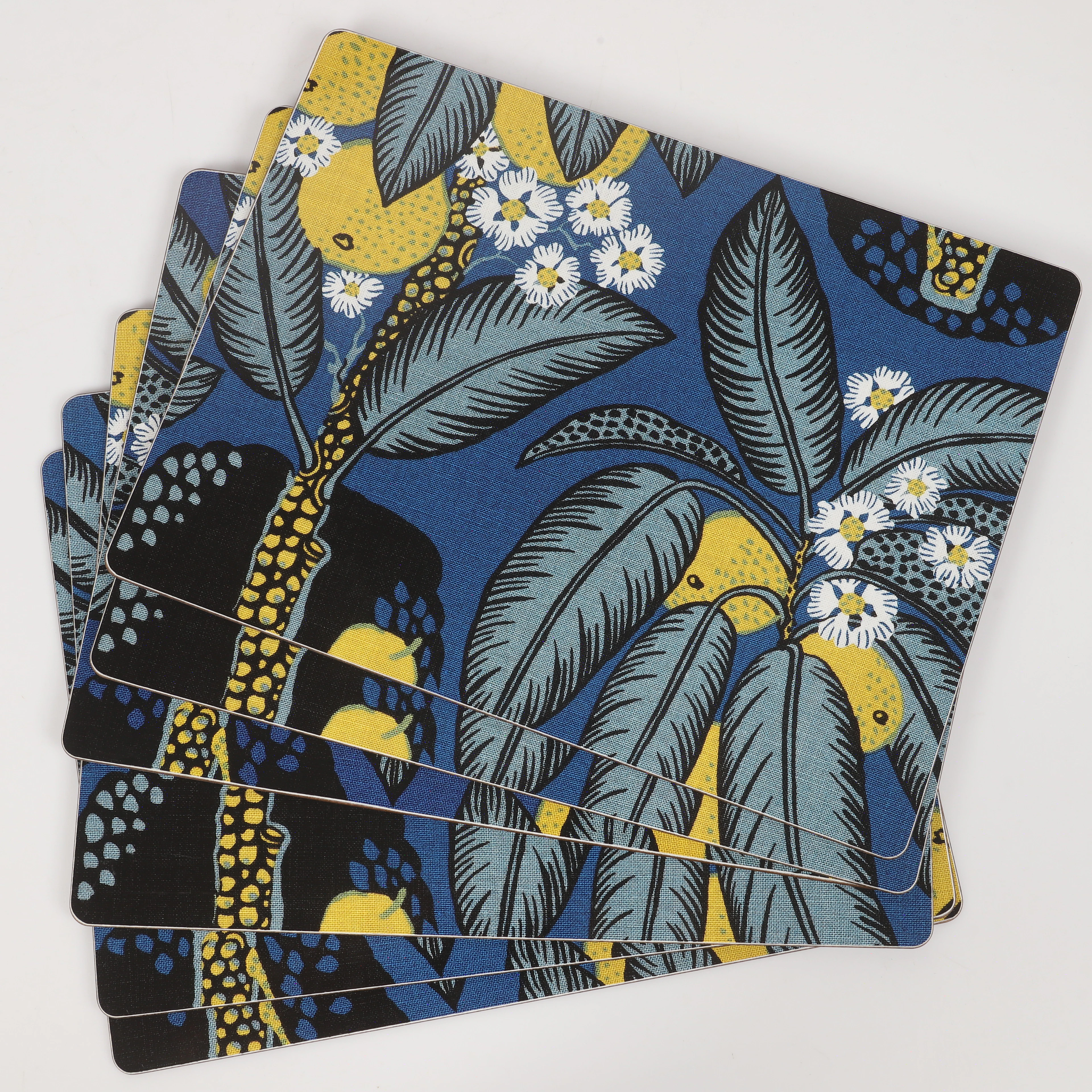 JOSEF FRANK. Bordsunderlägg, 6 stycken, "Notturno", Firma Svenskt