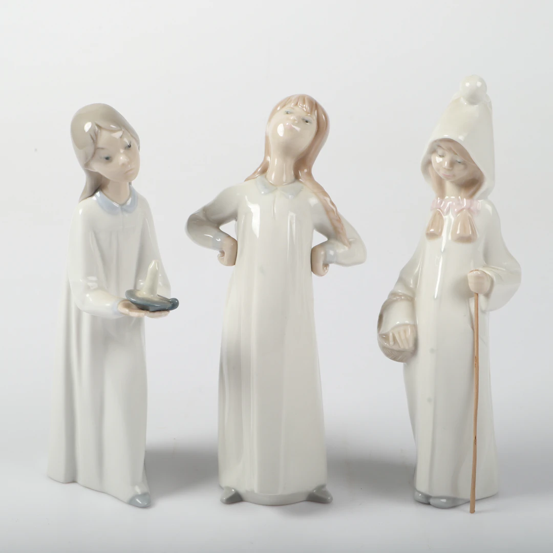 FIGURINER, 3 stycken, Lladro, Spanien.