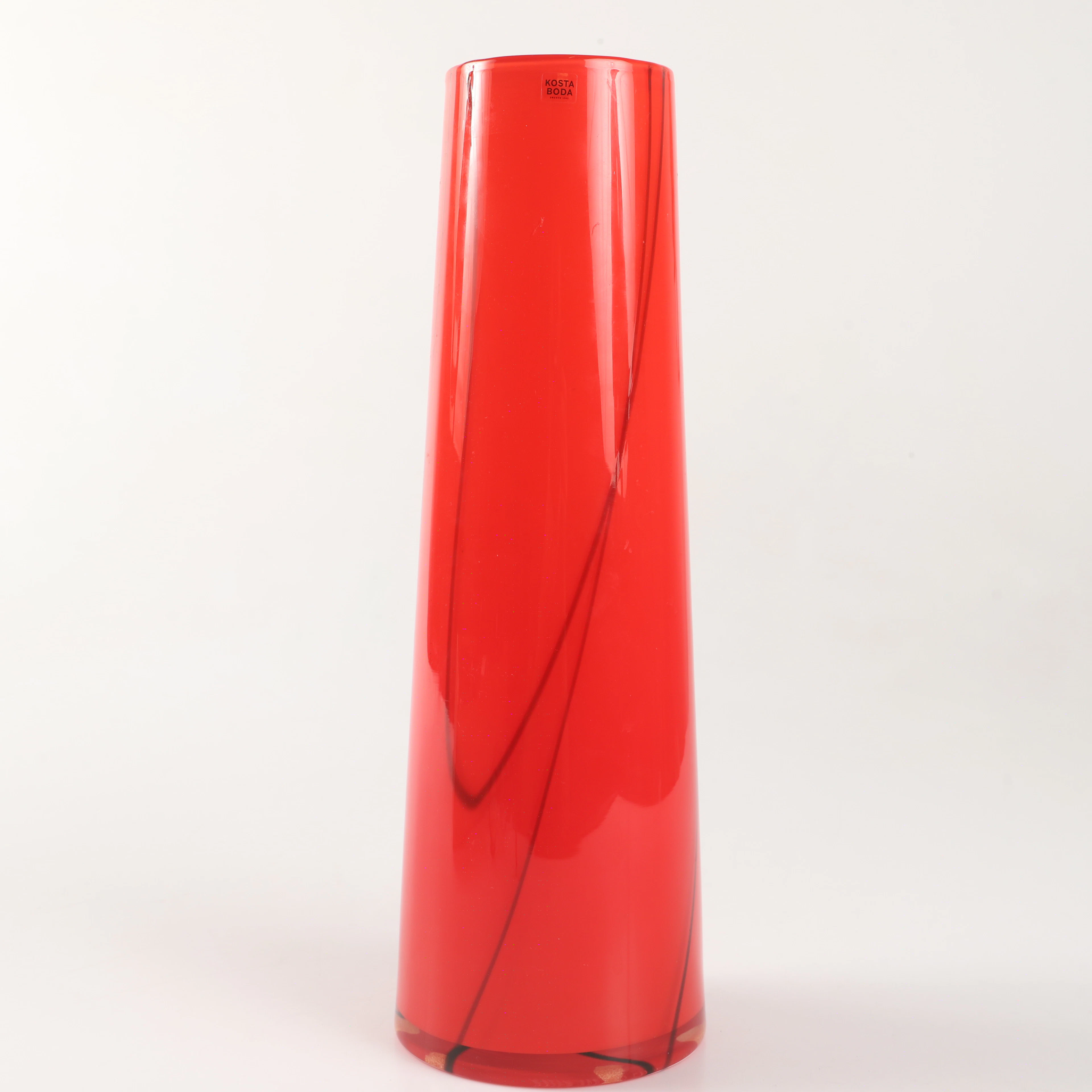 ANNA EHRNER. Vas, "Barcelona", glas, Kosta Boda, signerad.