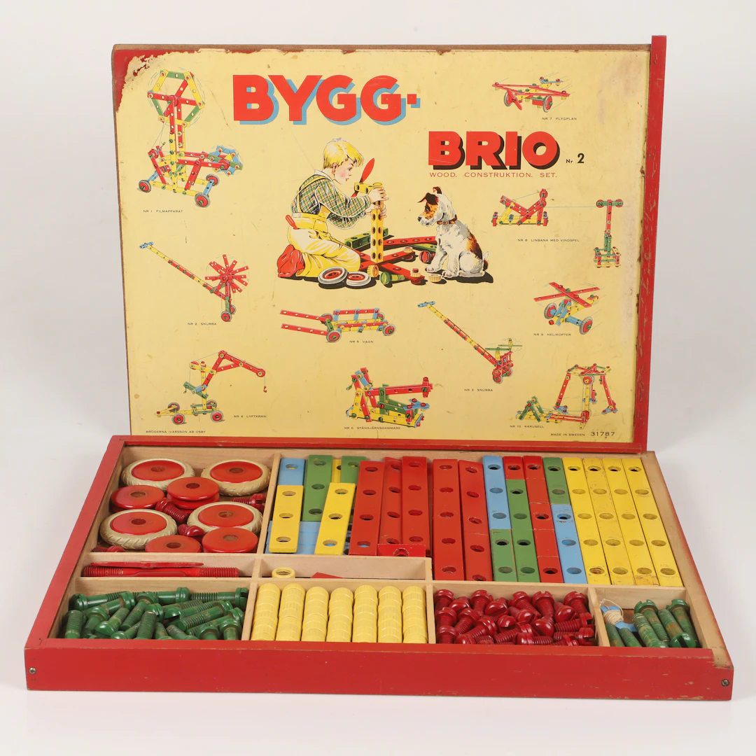 BYGG-BRIO, byggsats nr 31787, 1950-tal.