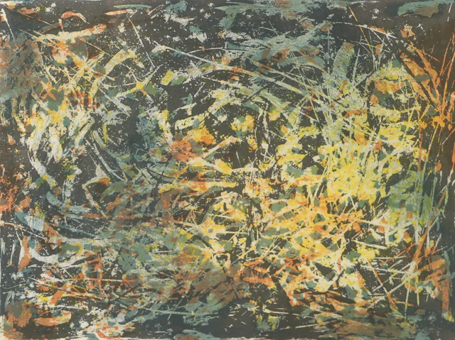 KARL AXEL PEHRSON. "Autumnalis", färglitografi, signerad K.A. Pehrson -62.