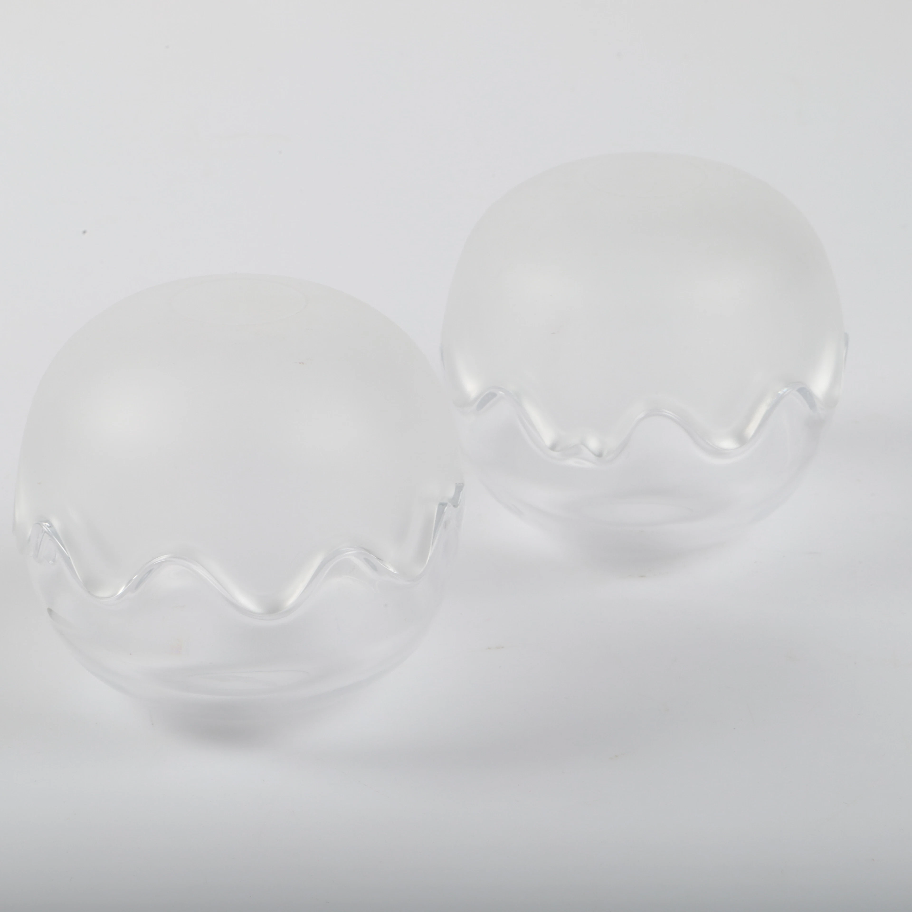 MICHAEL BANG, Skålar, 2 stycken, "Mixed Double", glas, Holmegaard, Danmark.