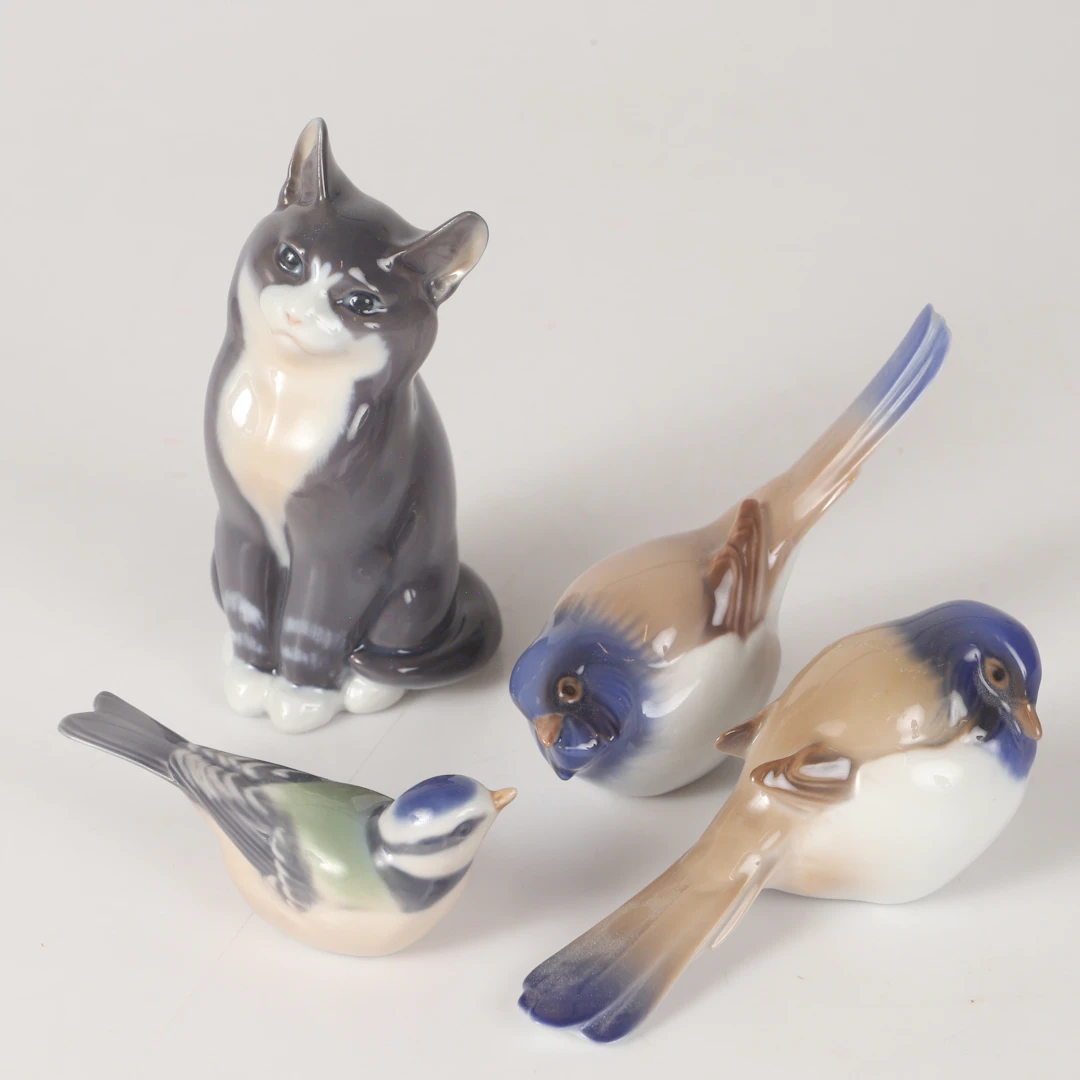 FIGURINER, 4 stycken, Royal Copenhagen samt Bing & Gröndahl, Danmark.