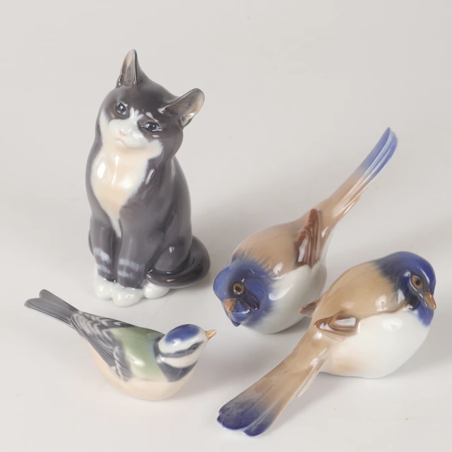 FIGURINER, 4 stycken, Royal Copenhagen samt Bing & Gröndahl, Danmark.