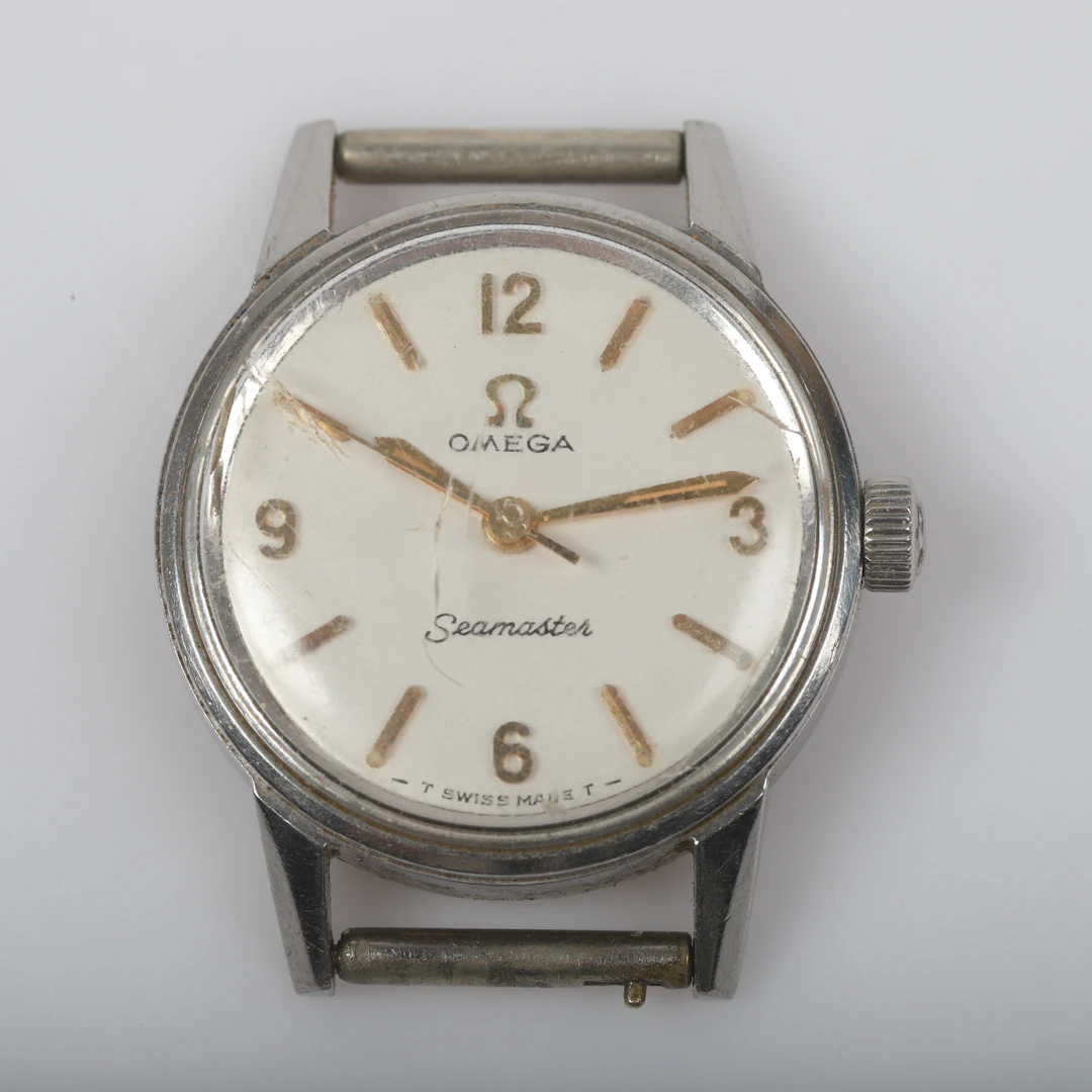 DAMARMBANDSUR, Omega Seamaster, stål.