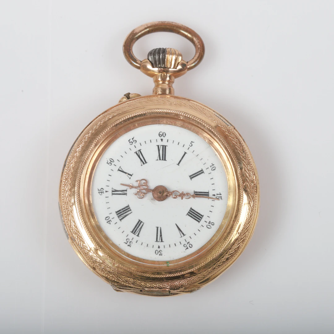 FICKUR, s. k. mormorsur, 18 K guld.