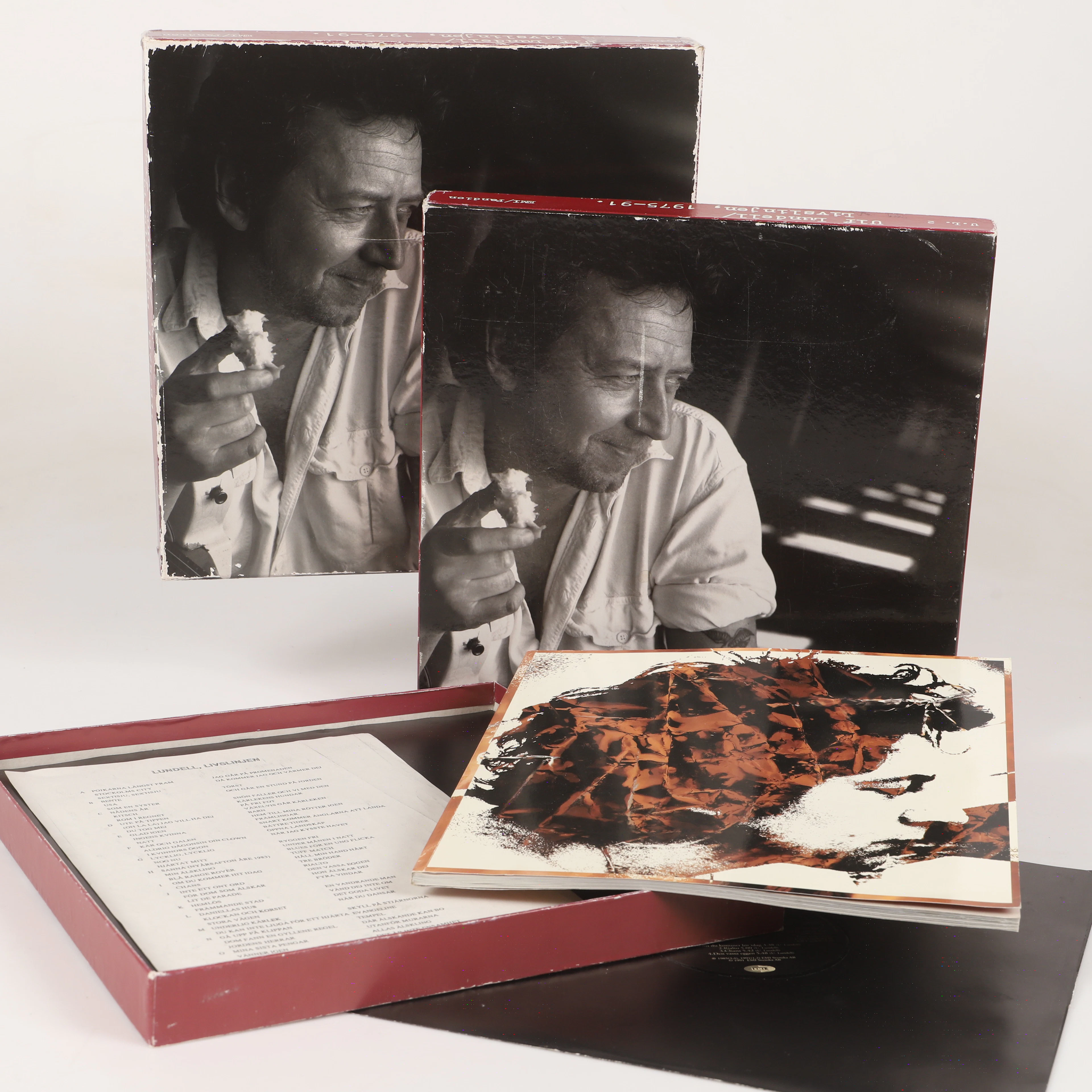 SAMLINGSBOX, 2 stycken, Ulf Lundell, " Livslinjen ", 1975-91, EMI/Pandion.
