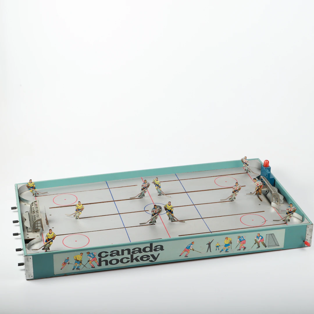 ISHOKEYSPEL, "Canada hockey", trä/metall, 1950/60-tal.