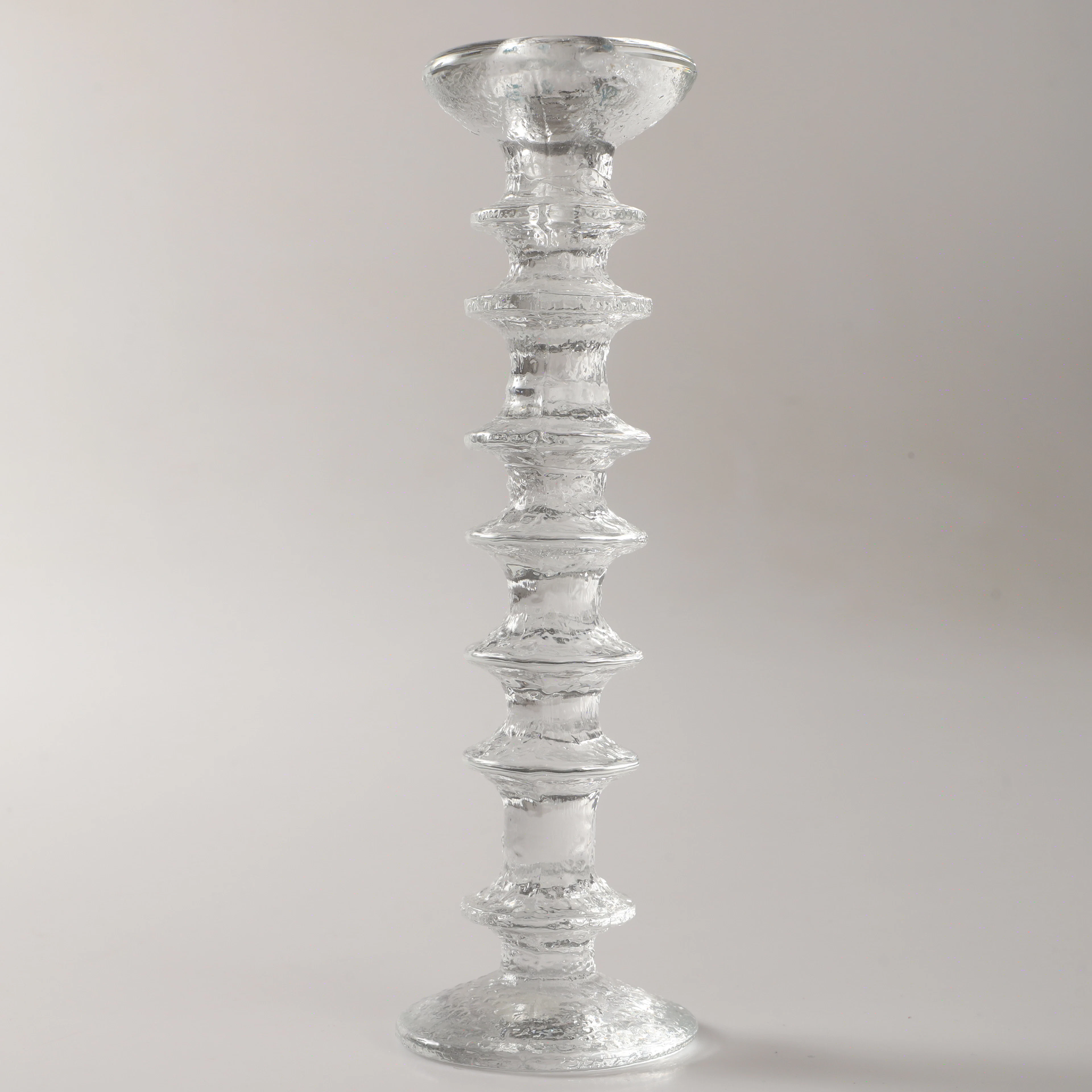 TIMO SARPANEVA. Ljusstake, "Festivo", glas, Iittala, Finland.