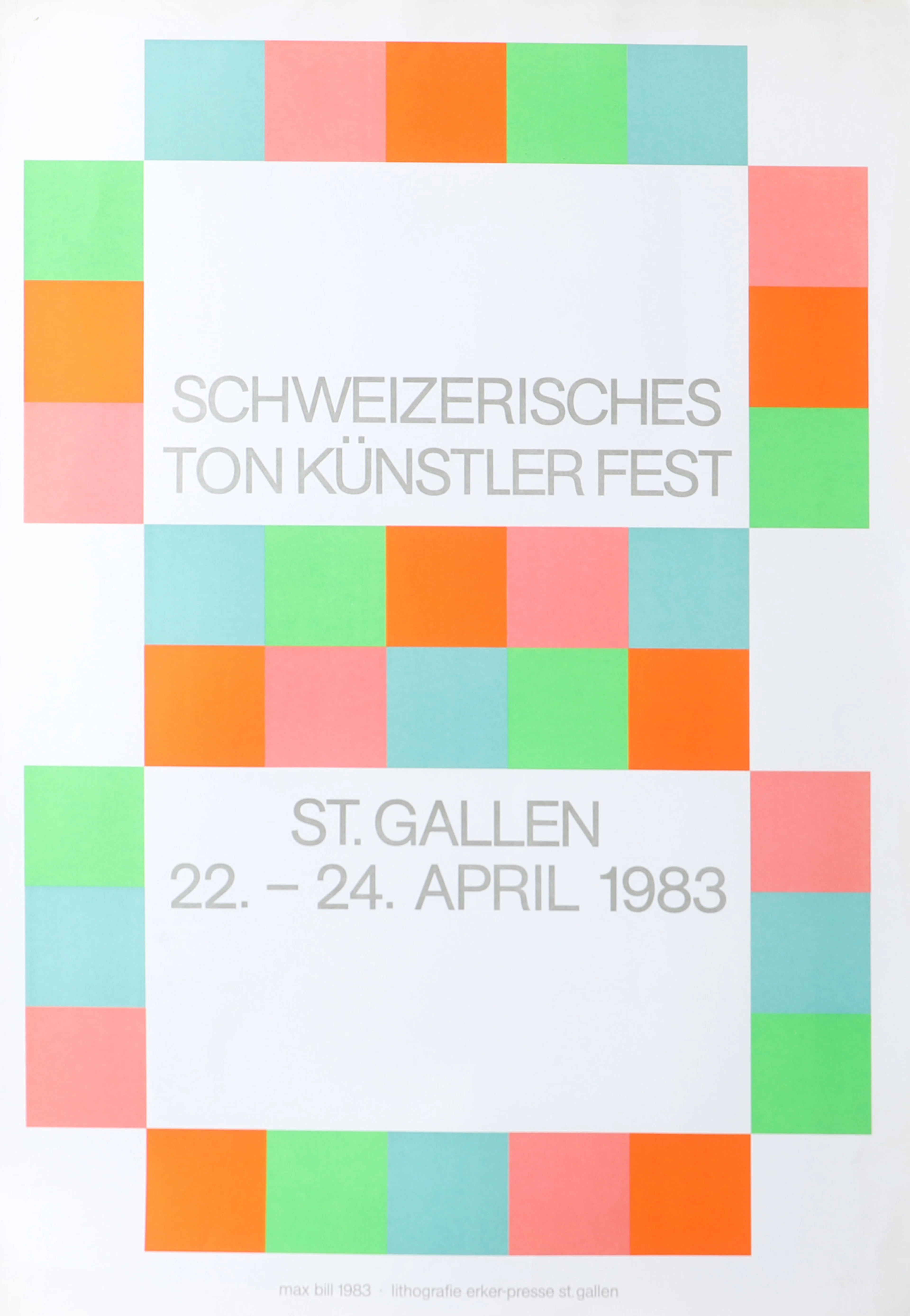 UTSTÄLLNINGSAFFISCH, Max Bill, 1983.