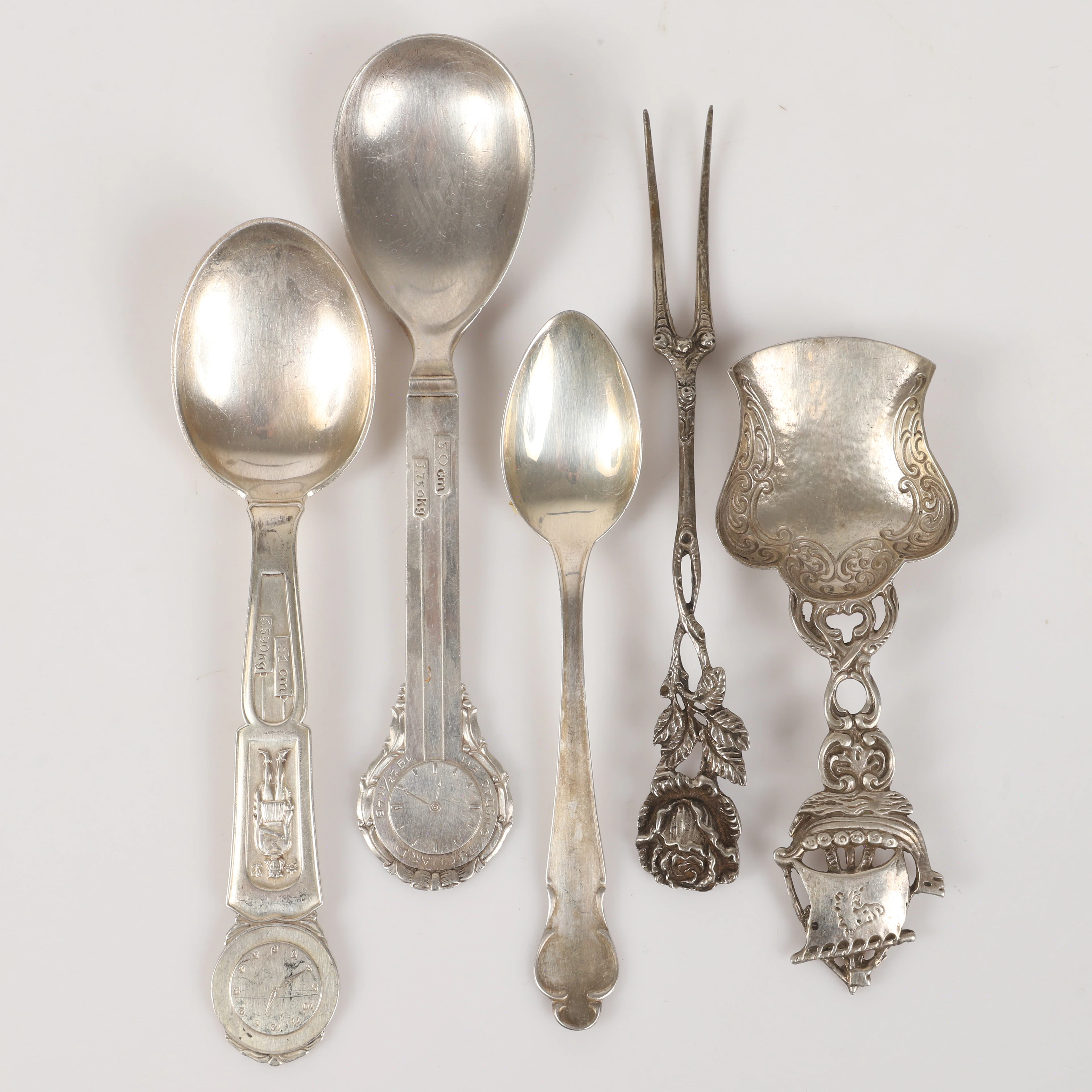 SKEDAR M. M., 5 delar, silver.