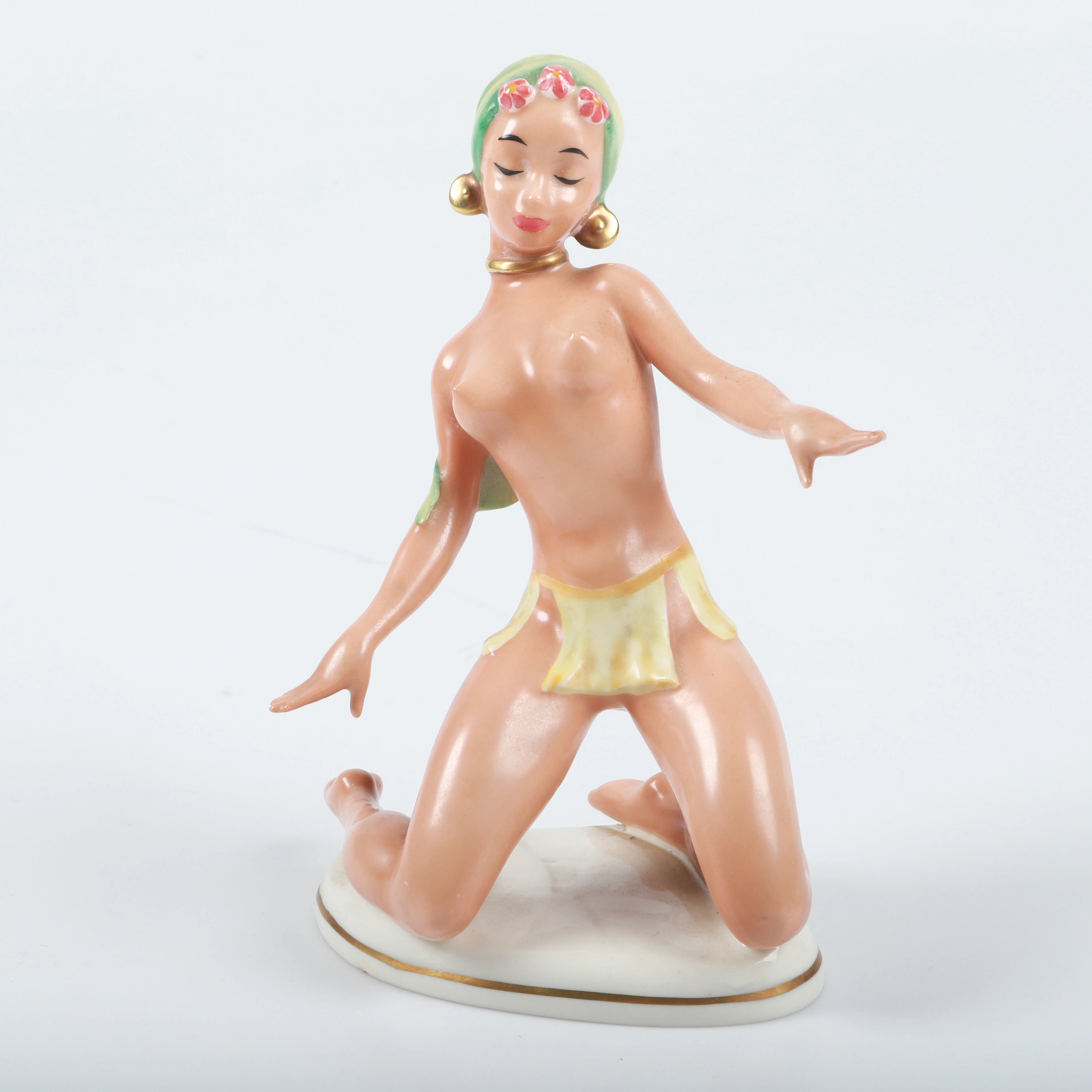 FIGURIN, porslin, naken kvinna, Goebel.