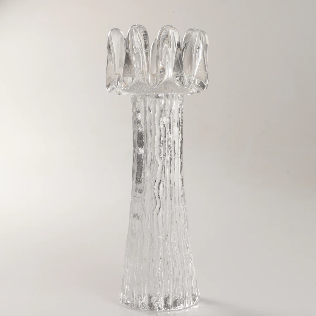 GÖRAN WÄRFF. Ljuslykta "Solros", glas, Kosta Boda.