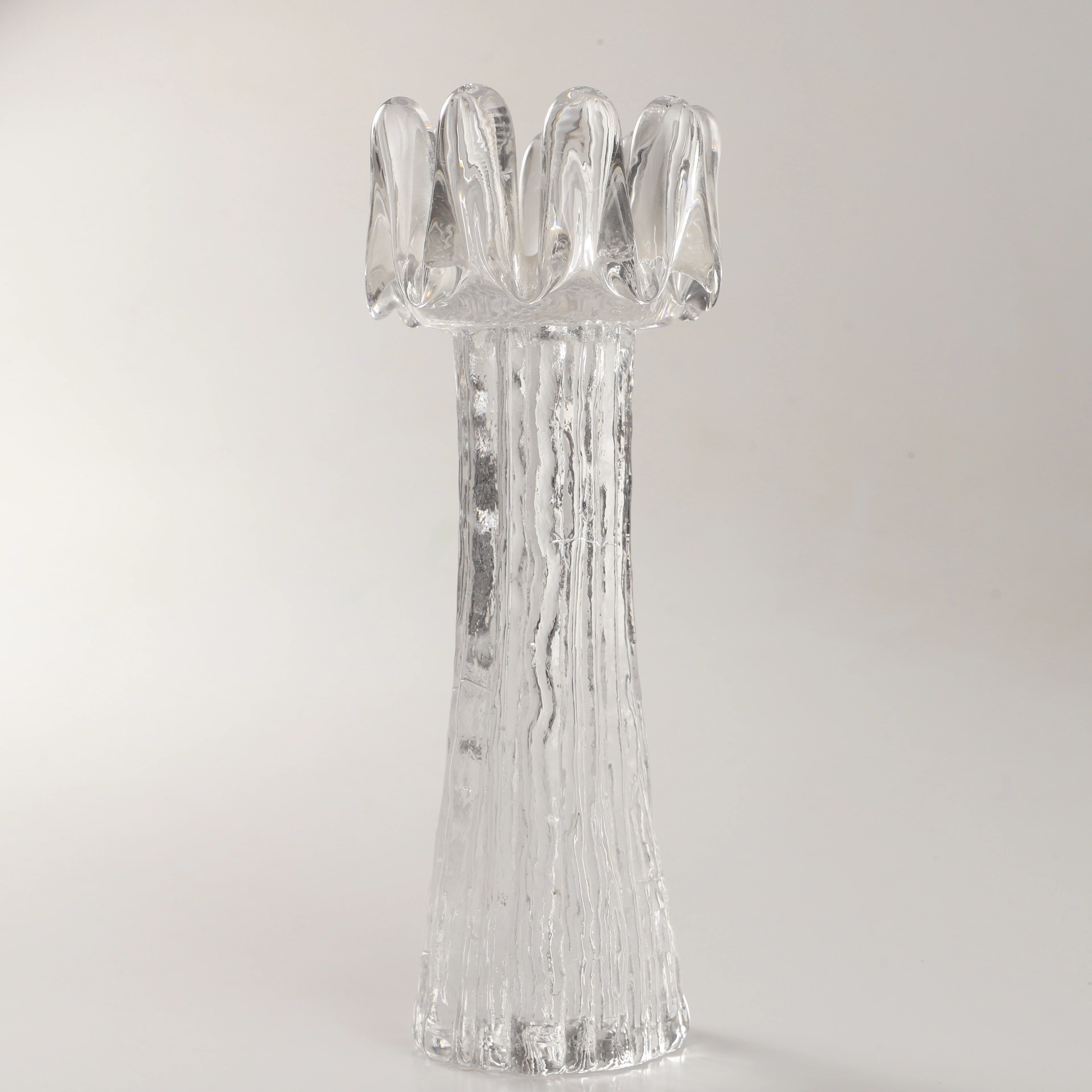 GÖRAN WÄRFF. Ljuslykta "Solros", glas, Kosta Boda.
