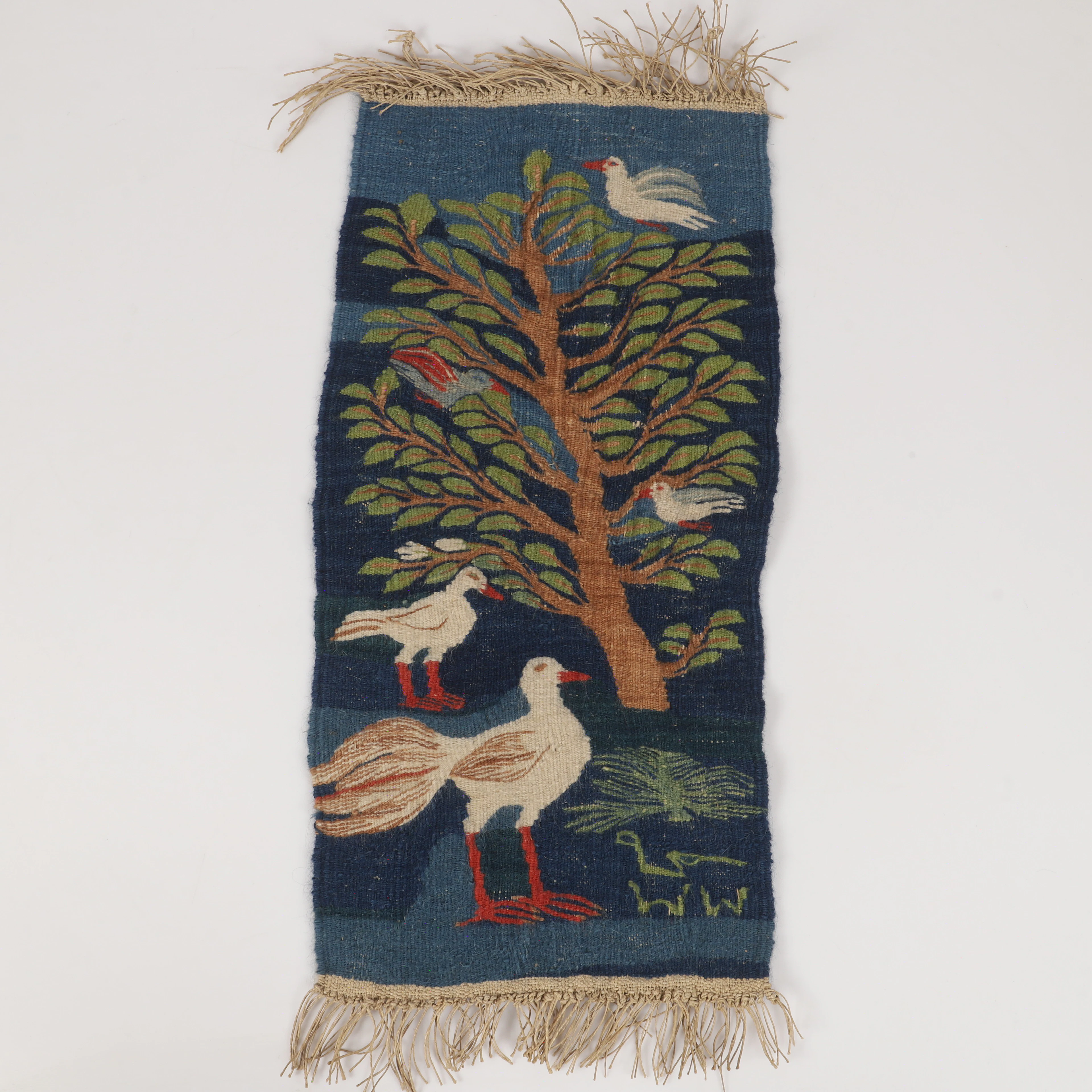 BONAD, storkar och träd, flamskväv, Atelier Eamses Wissa Wassef, Egypten