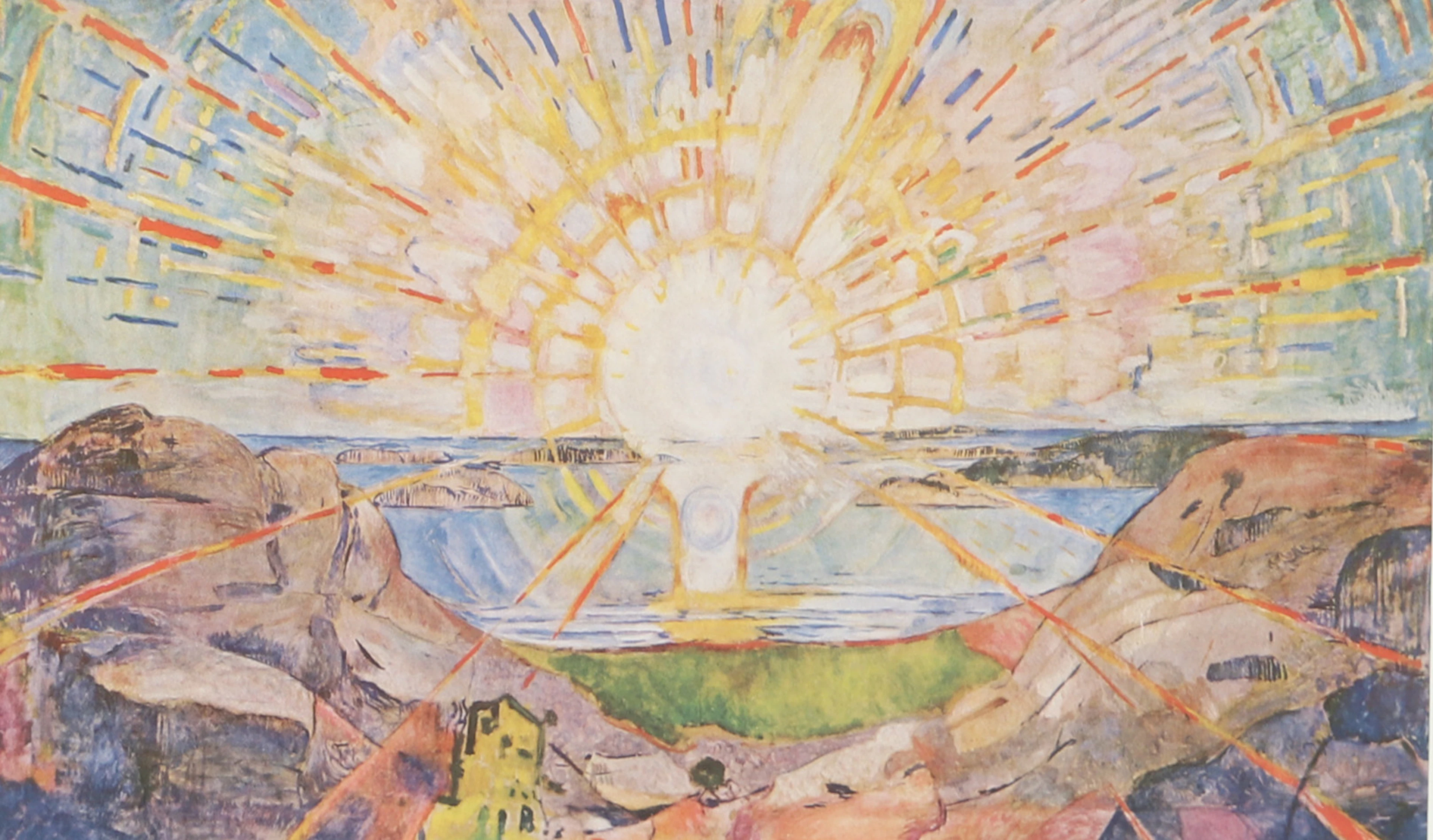 EDVARD MUNCH. EFTER. "Solen", tryck.