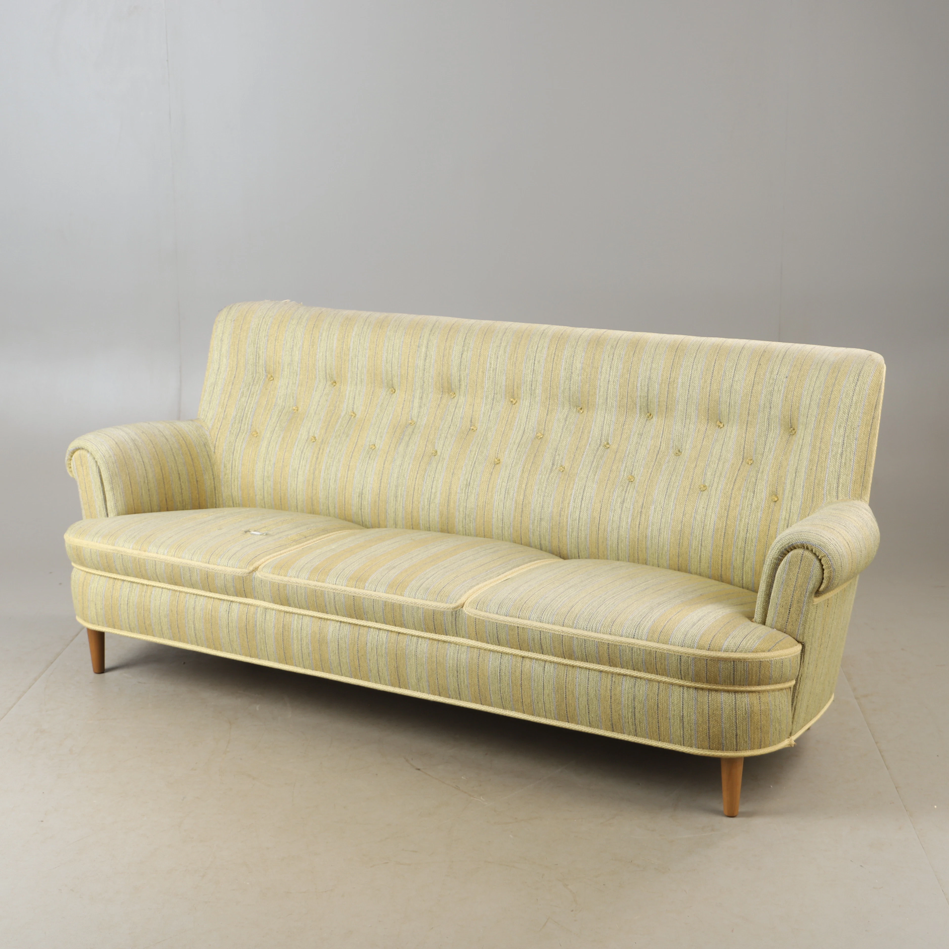 CARL MALMSTEN. Soffa, 3-sits, "Hemmakväll", O.H. Sjögren, Tranås, Sverige.