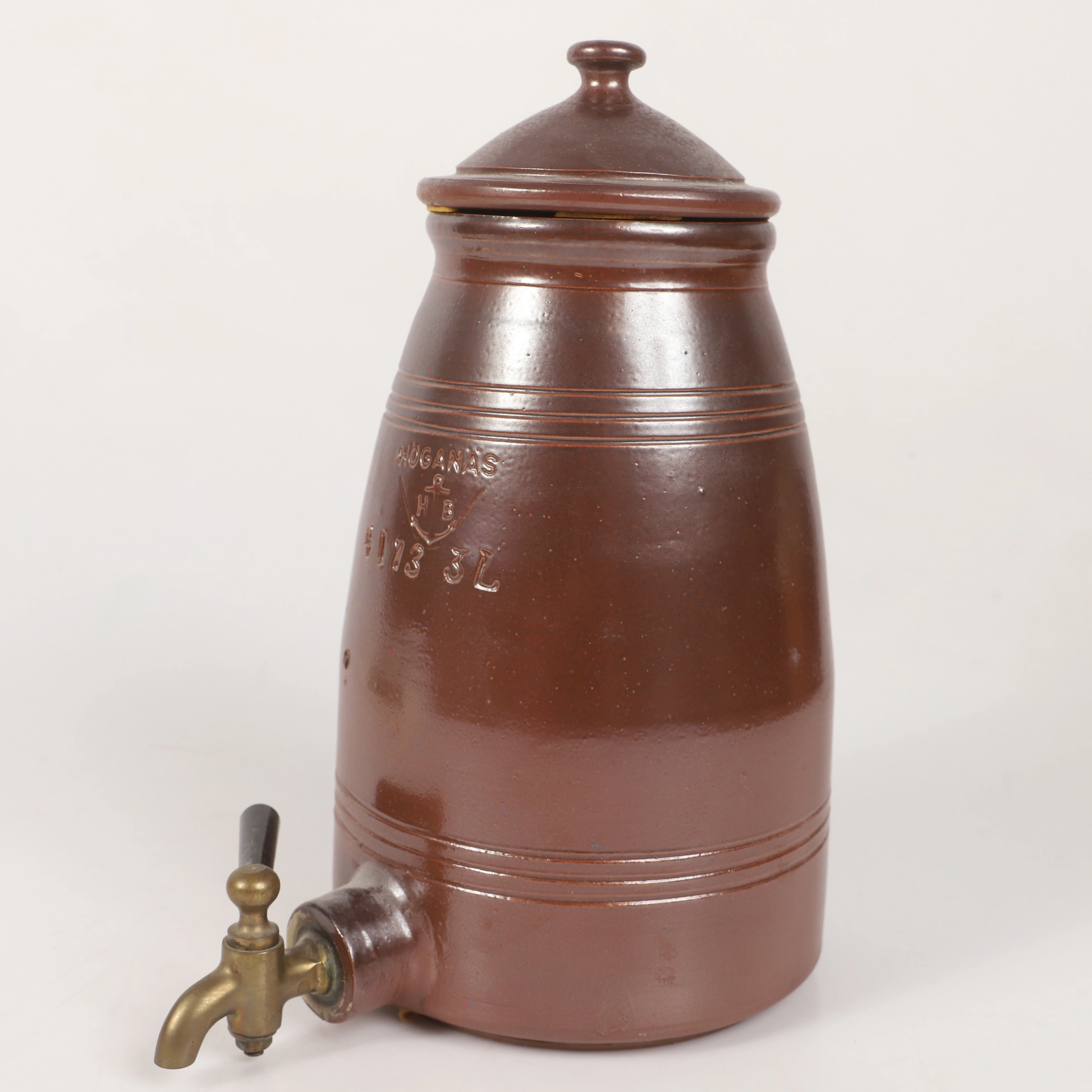 TAPPKRANSKRUS, 3 liter, saltglaserad stengods, Höganäs.